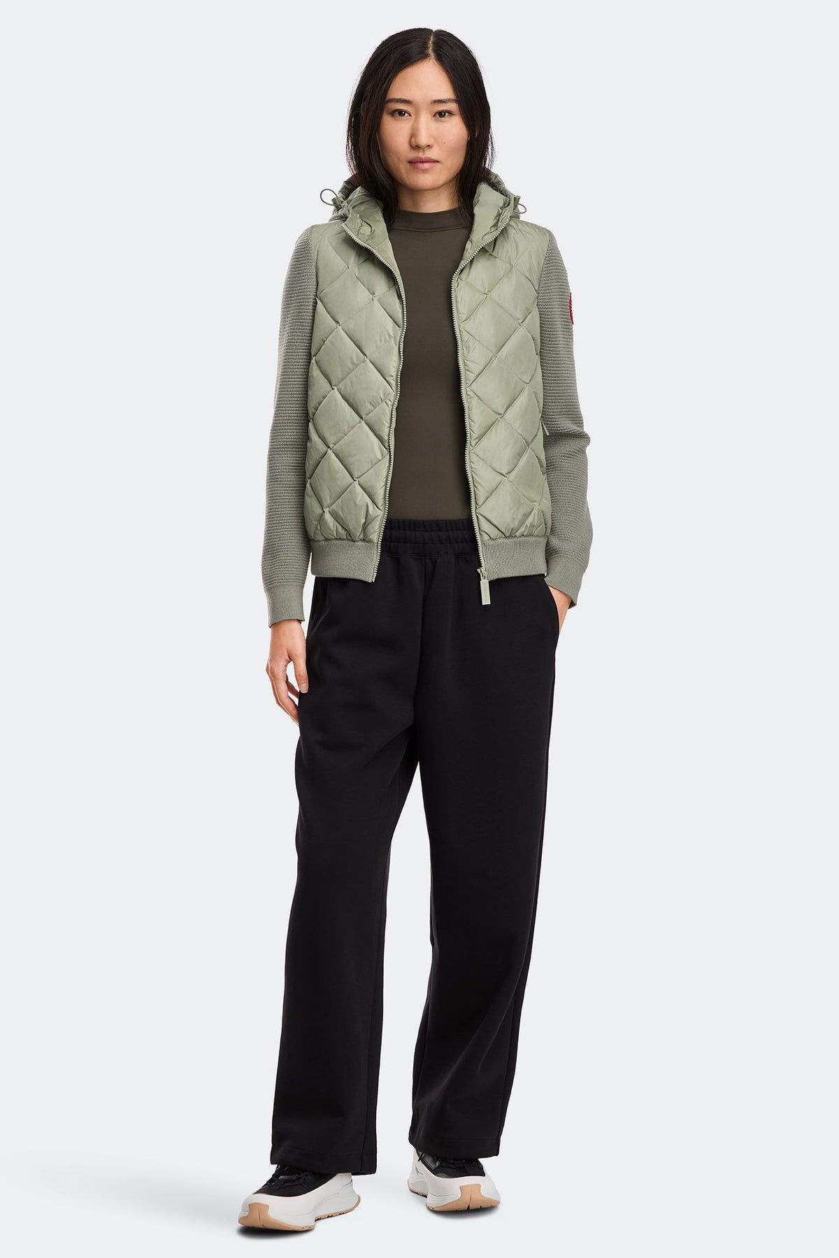 HyBridge® Quilted Knit Hoodie