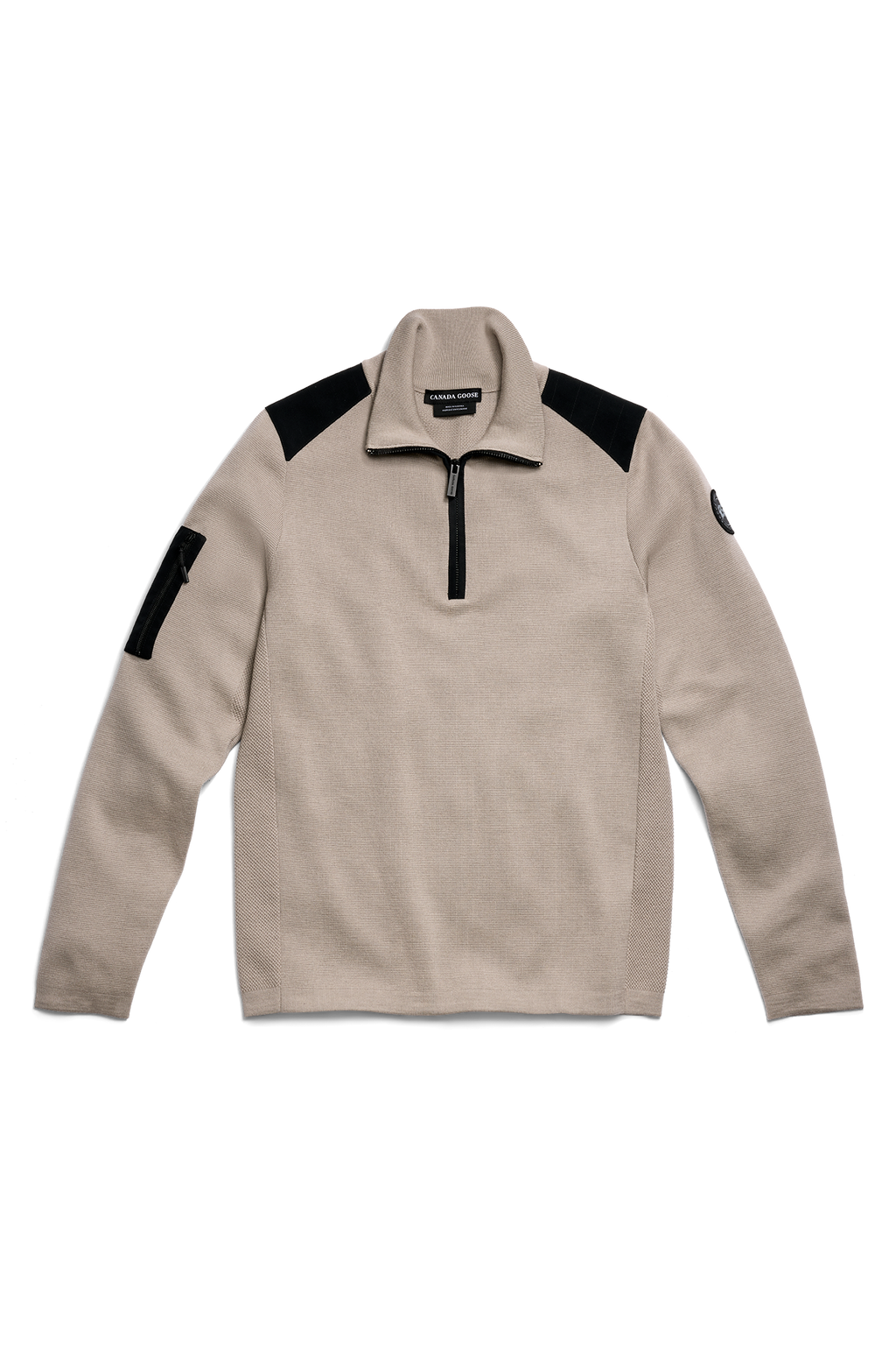 Stormont Quarter Zip Sweater Black Disc