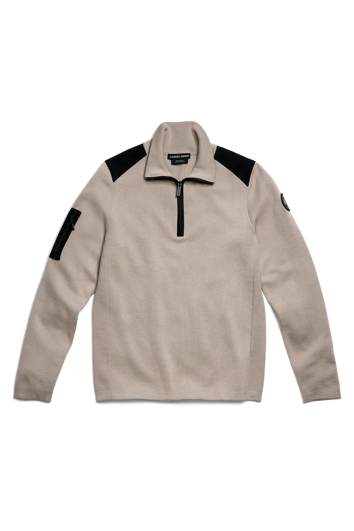 Stormont Quarter Zip Sweater Black Disc