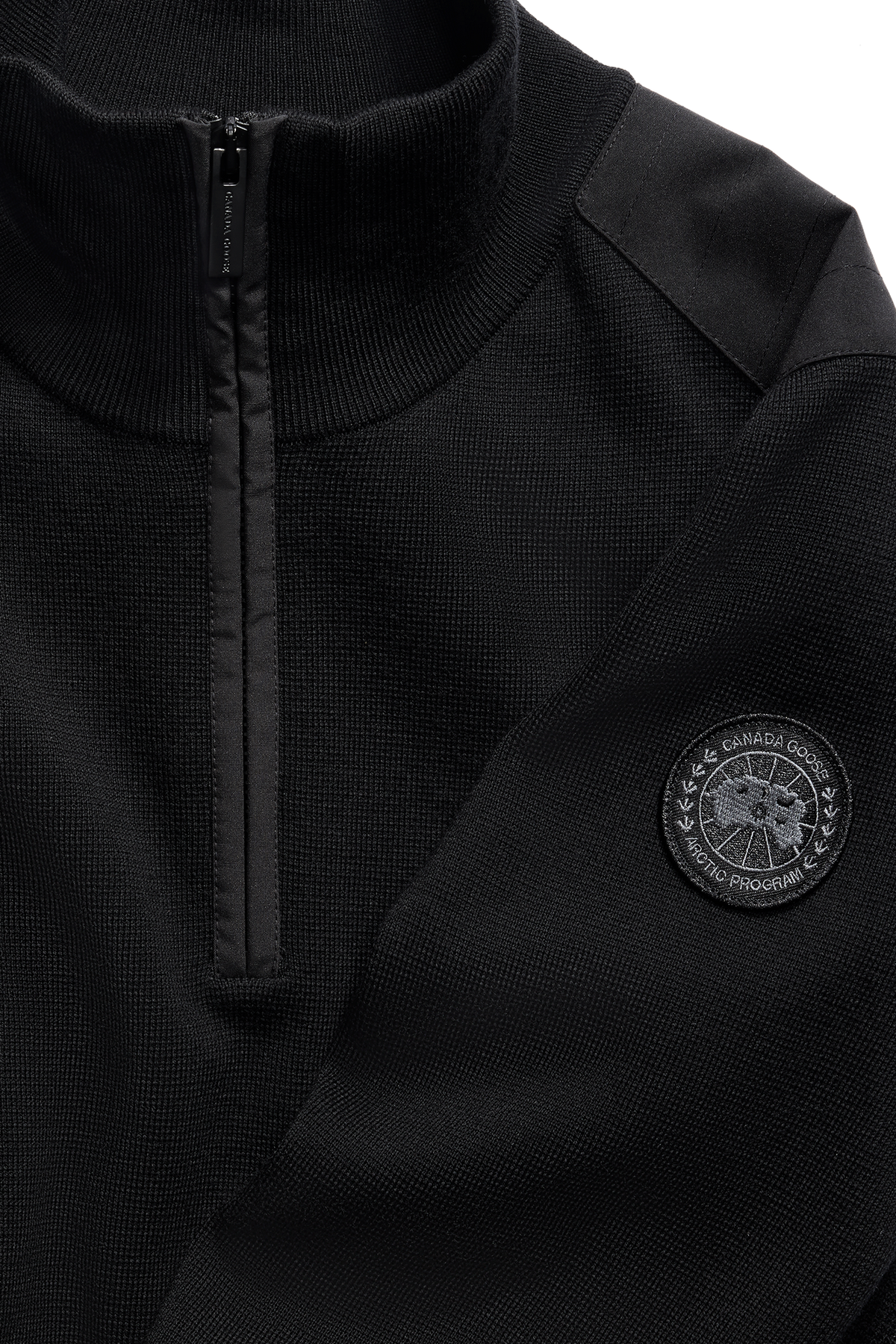 Stormont Quarter Zip Sweater Black Disc