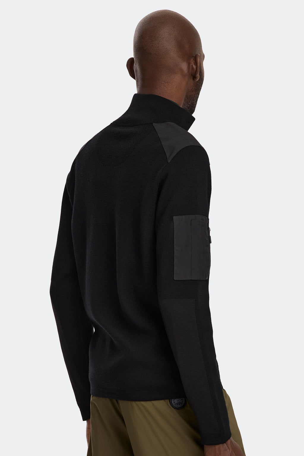 Stormont Quarter Zip Sweater Black Disc