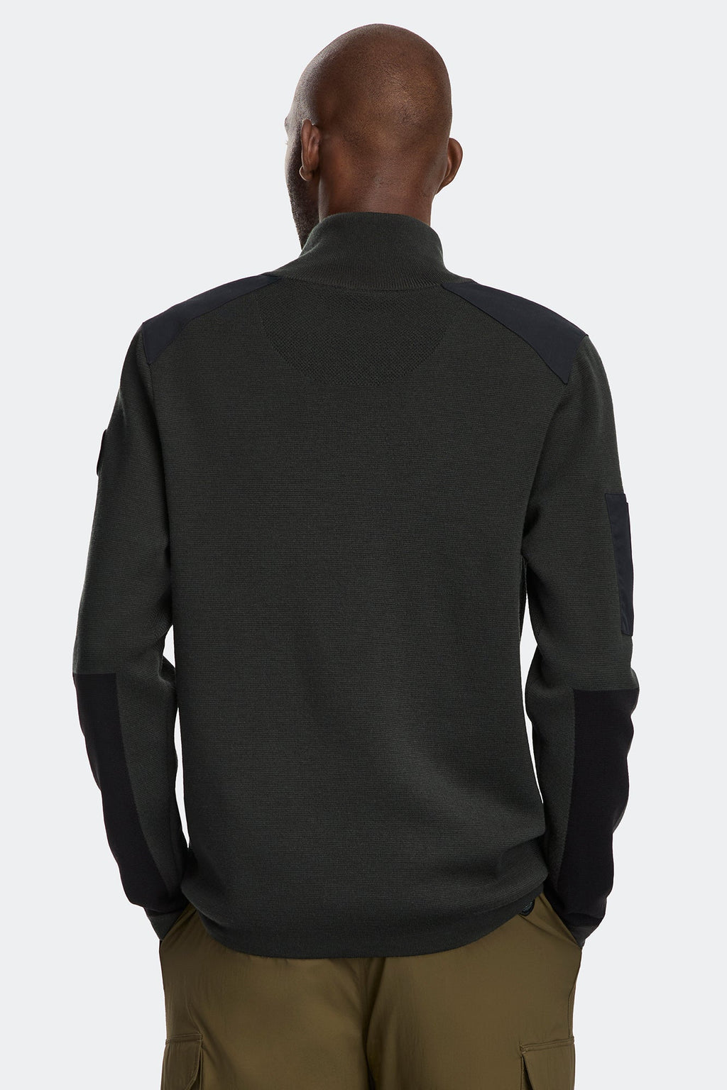 Stormont Quarter Zip Sweater Black Disc