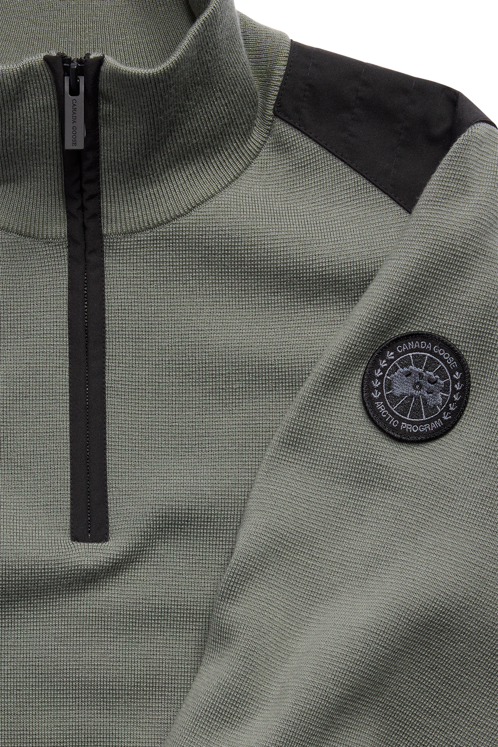 Stormont Quarter Zip Sweater Black Disc