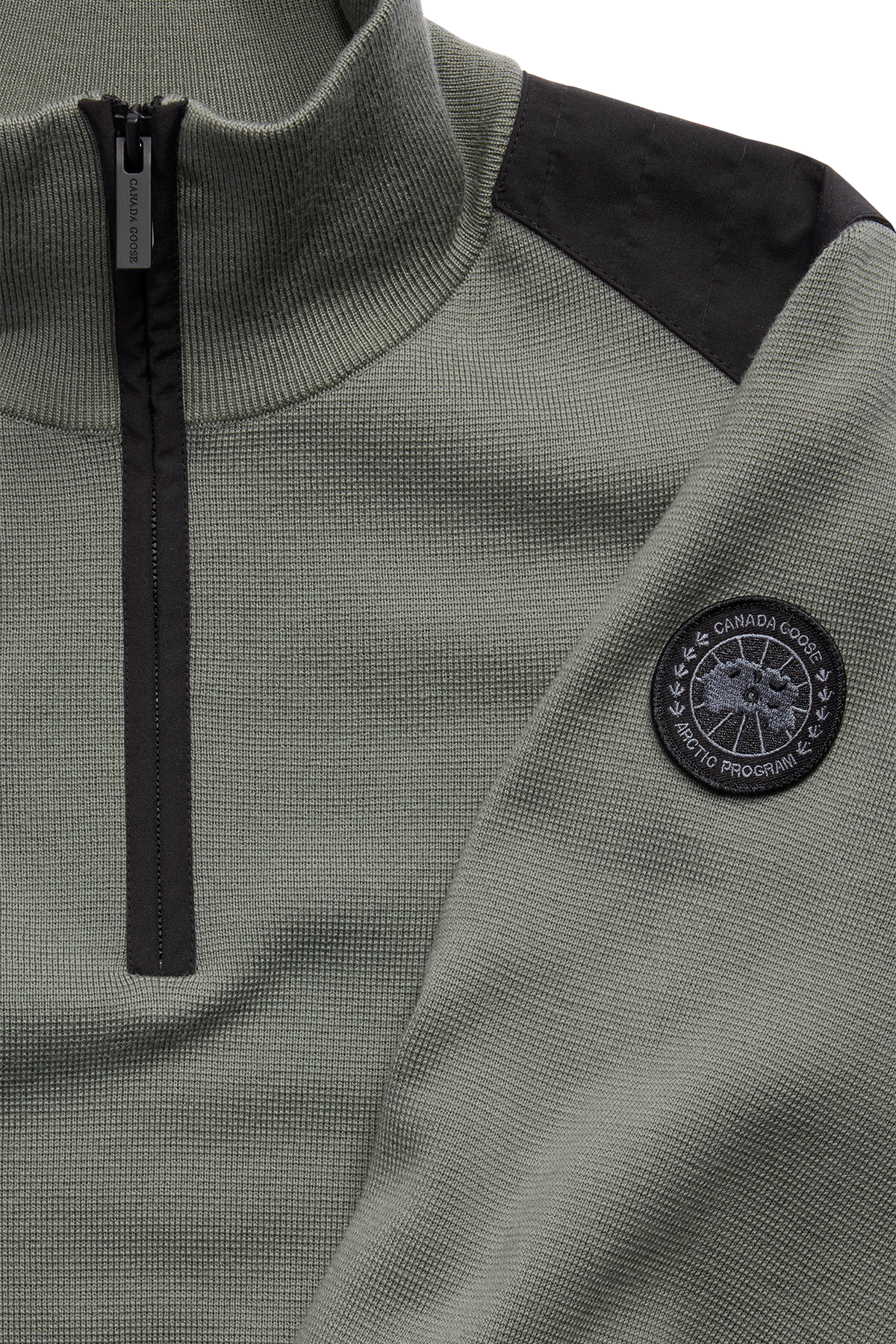 Stormont Quarter Zip Sweater Black Disc