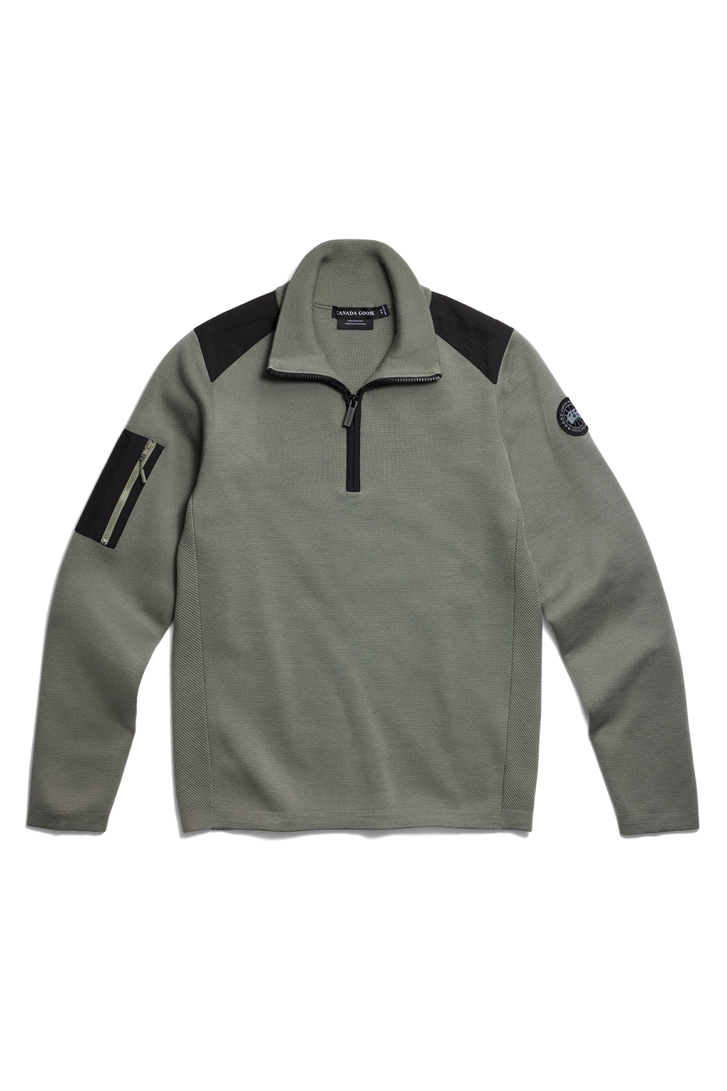 Stormont Quarter Zip Sweater Black Disc