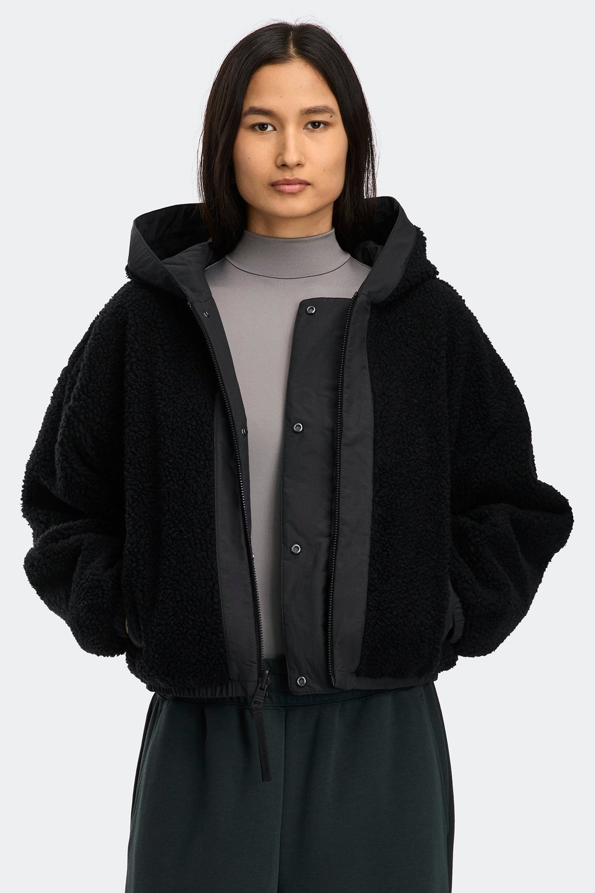 Alberni Reversible Fleece Bomber