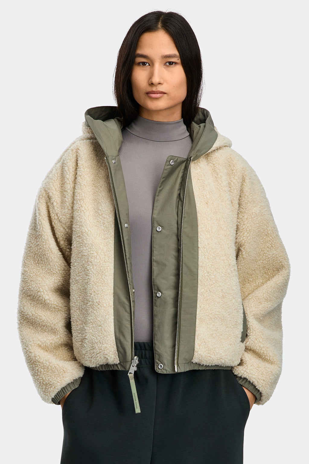 Alberni Reversible Fleece Bomber