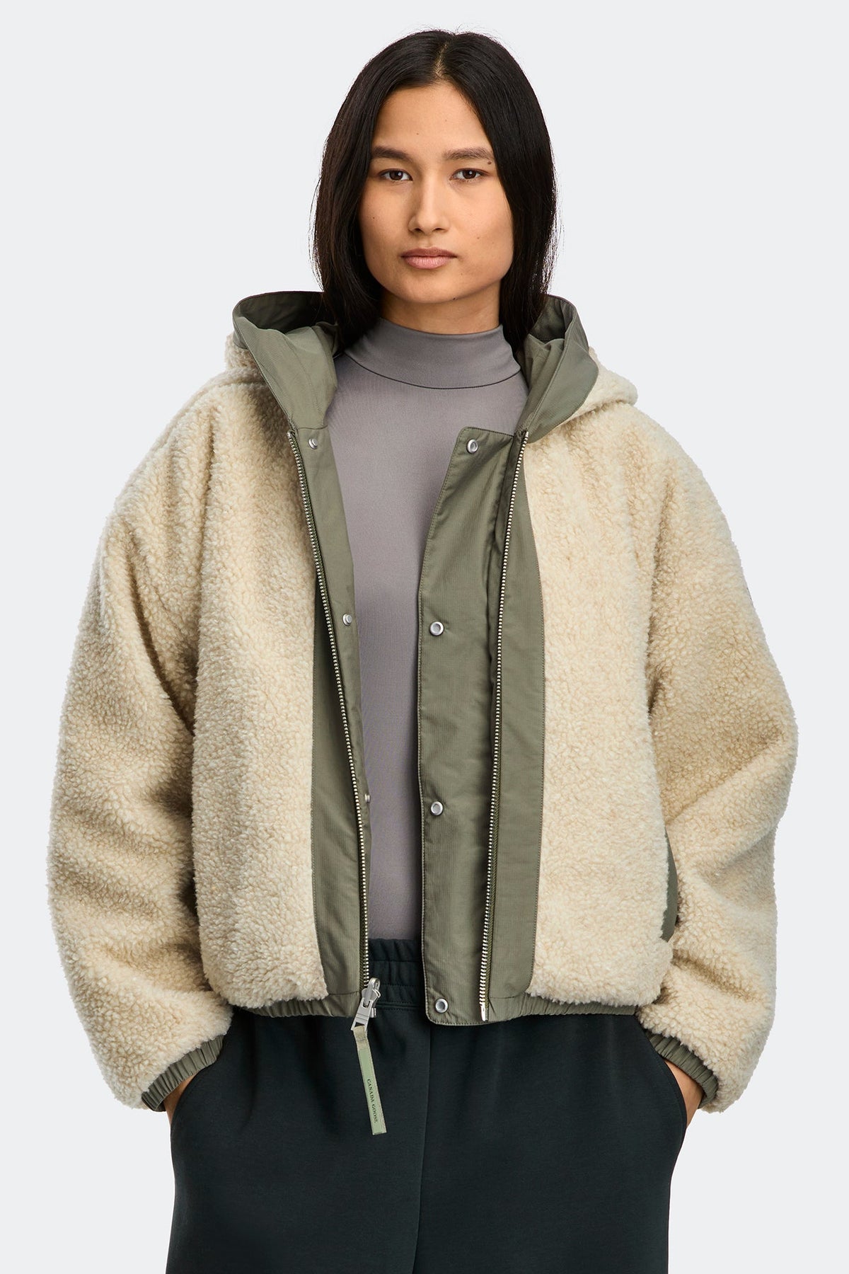 Alberni Reversible Fleece Bomber