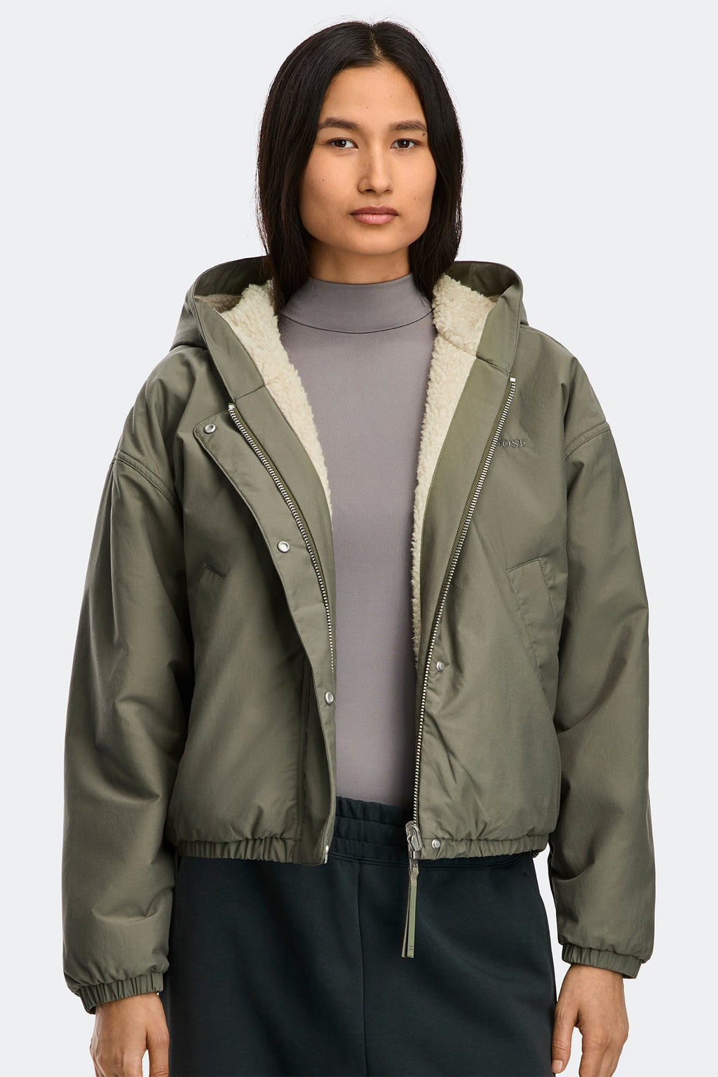 Alberni Reversible Fleece Bomber