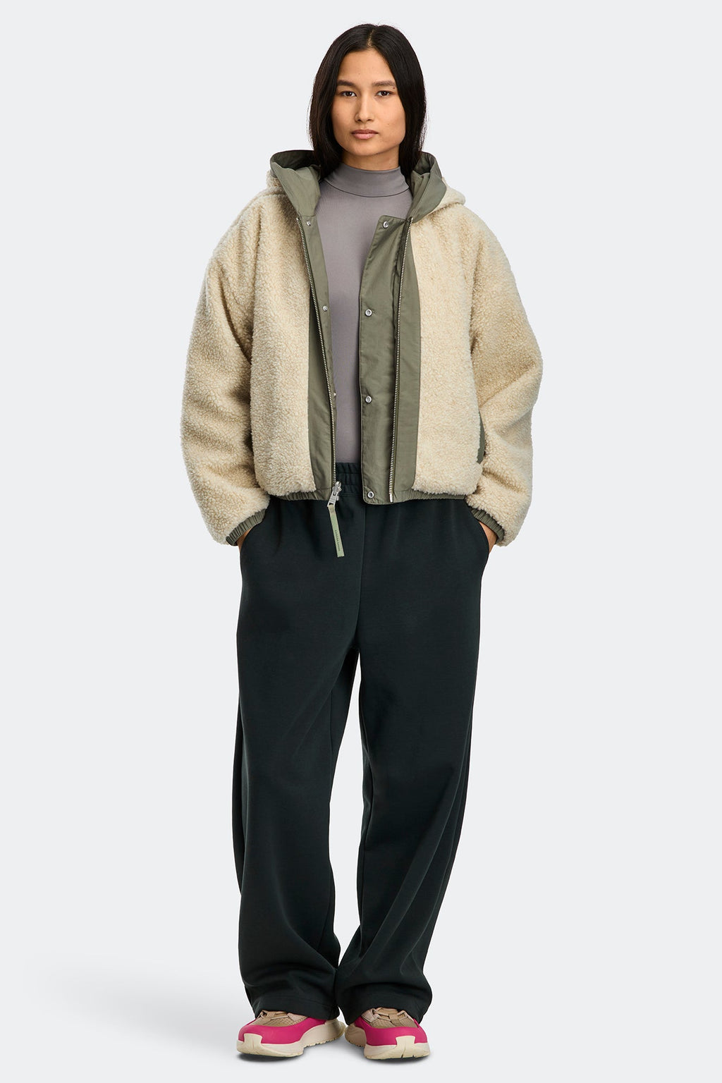 Alberni Reversible Fleece Bomber