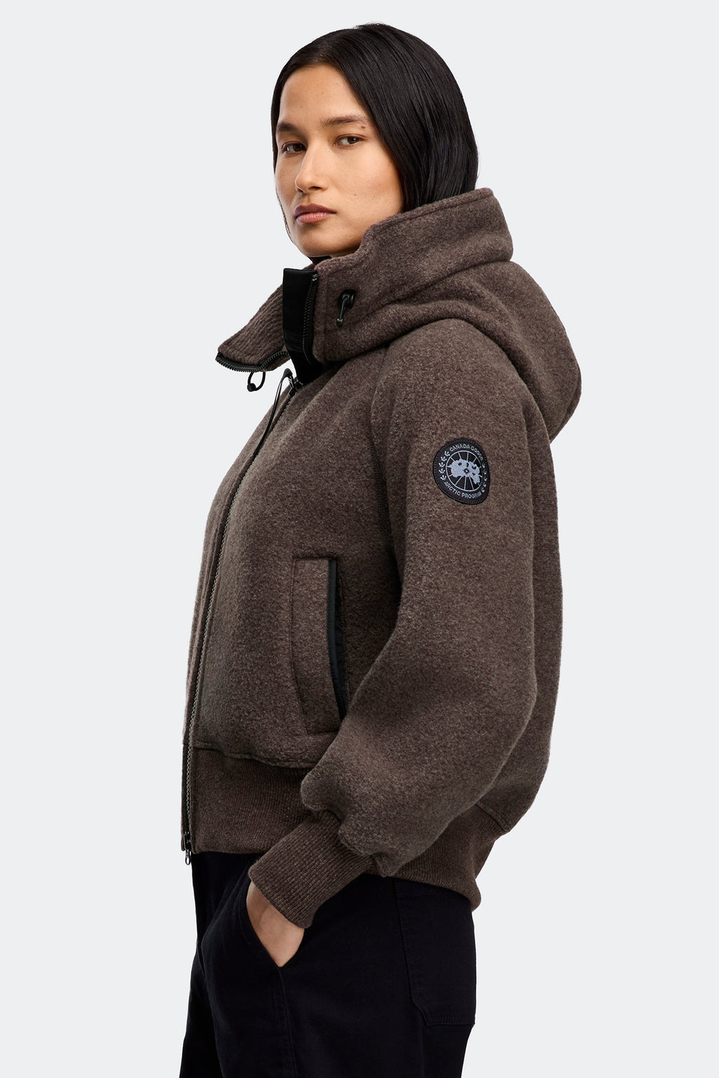 Chilliwack Fleece Bomber Black Disc