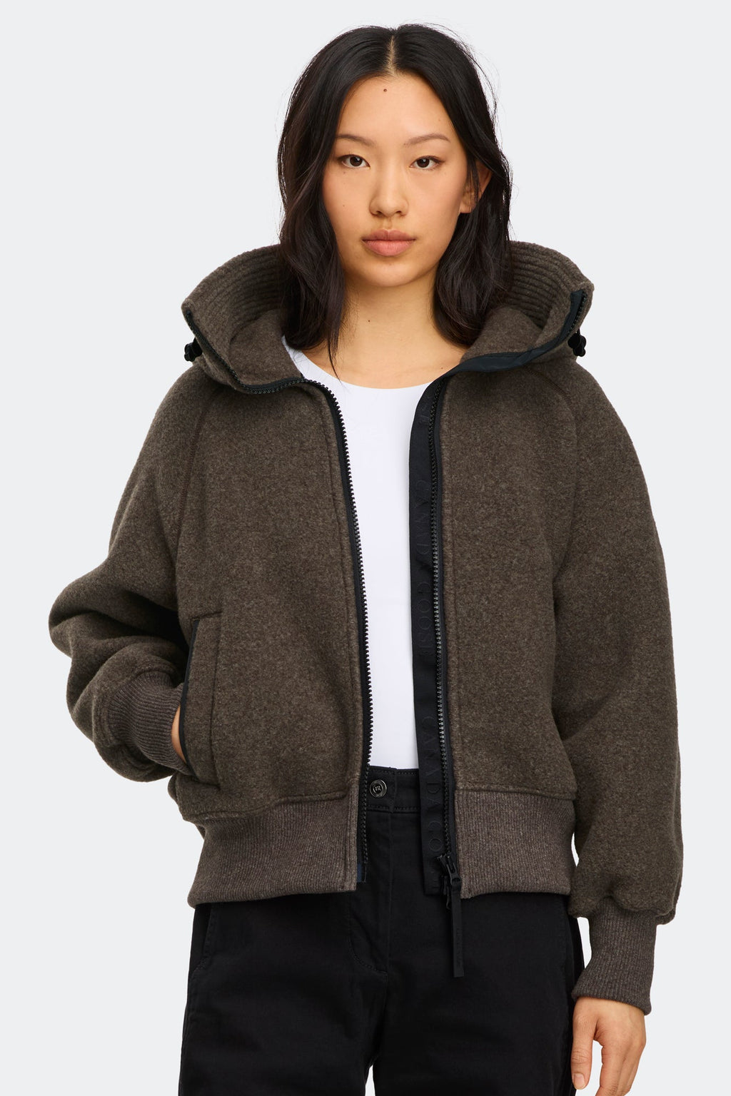 Chilliwack Fleece Bomber Black Disc