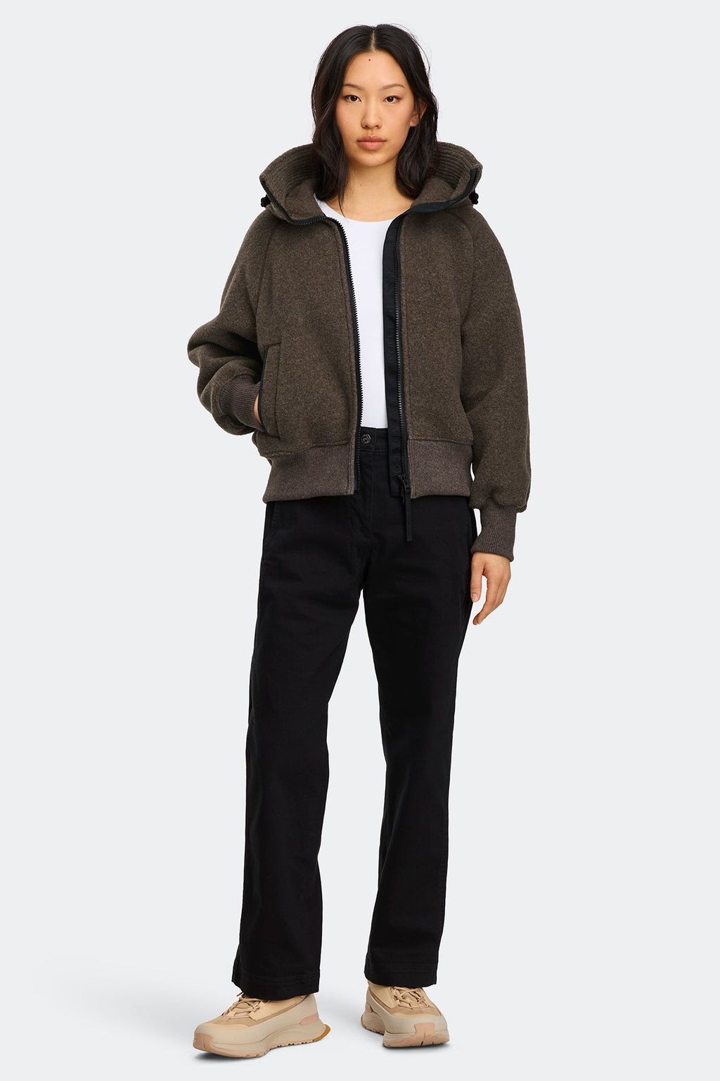 Chilliwack Fleece Bomber Black Disc
