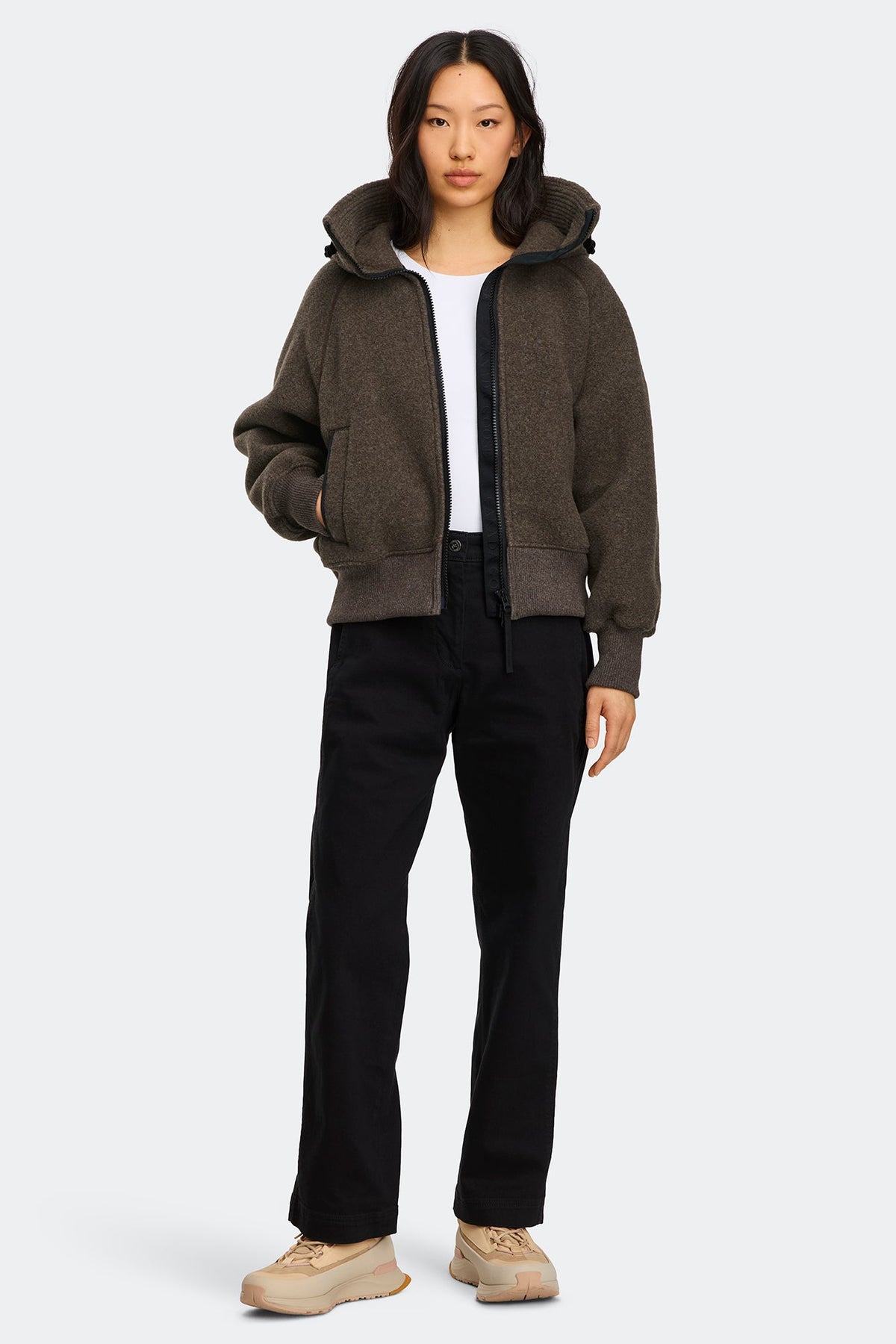 Chilliwack Fleece Bomber Black Disc