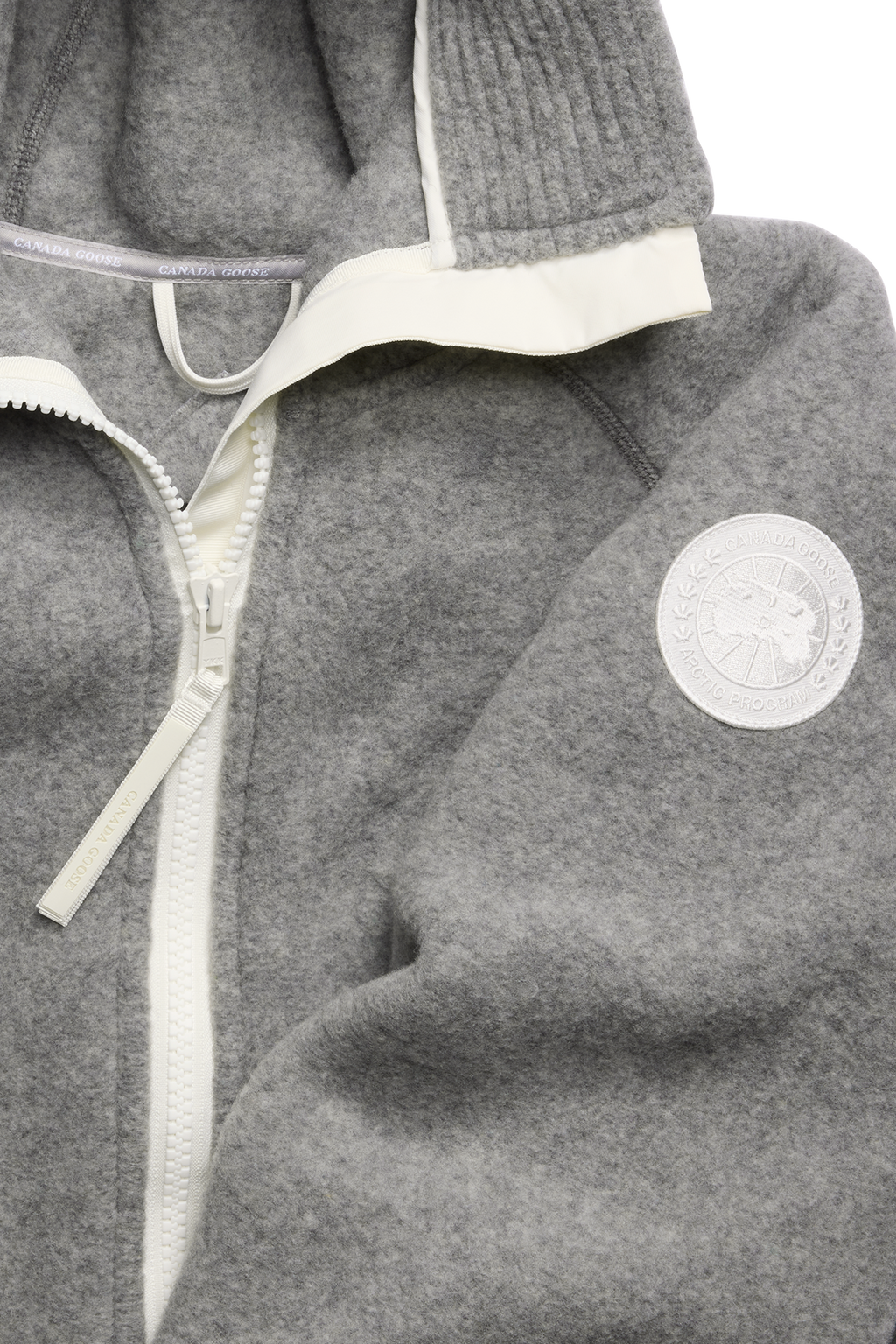 Chilliwack Fleece Bomber White Disc
