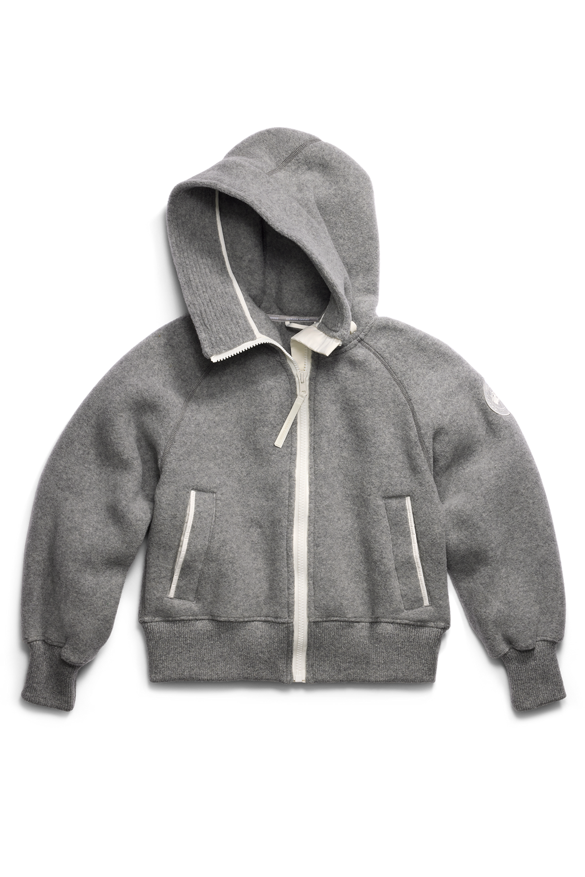 Chilliwack Fleece Bomber White Disc