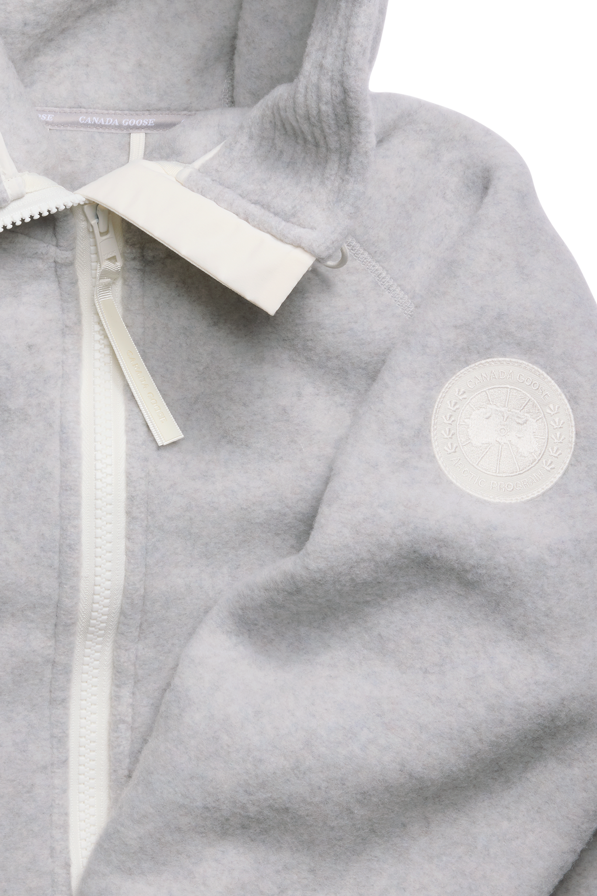 Chilliwack Fleece Bomber White Disc