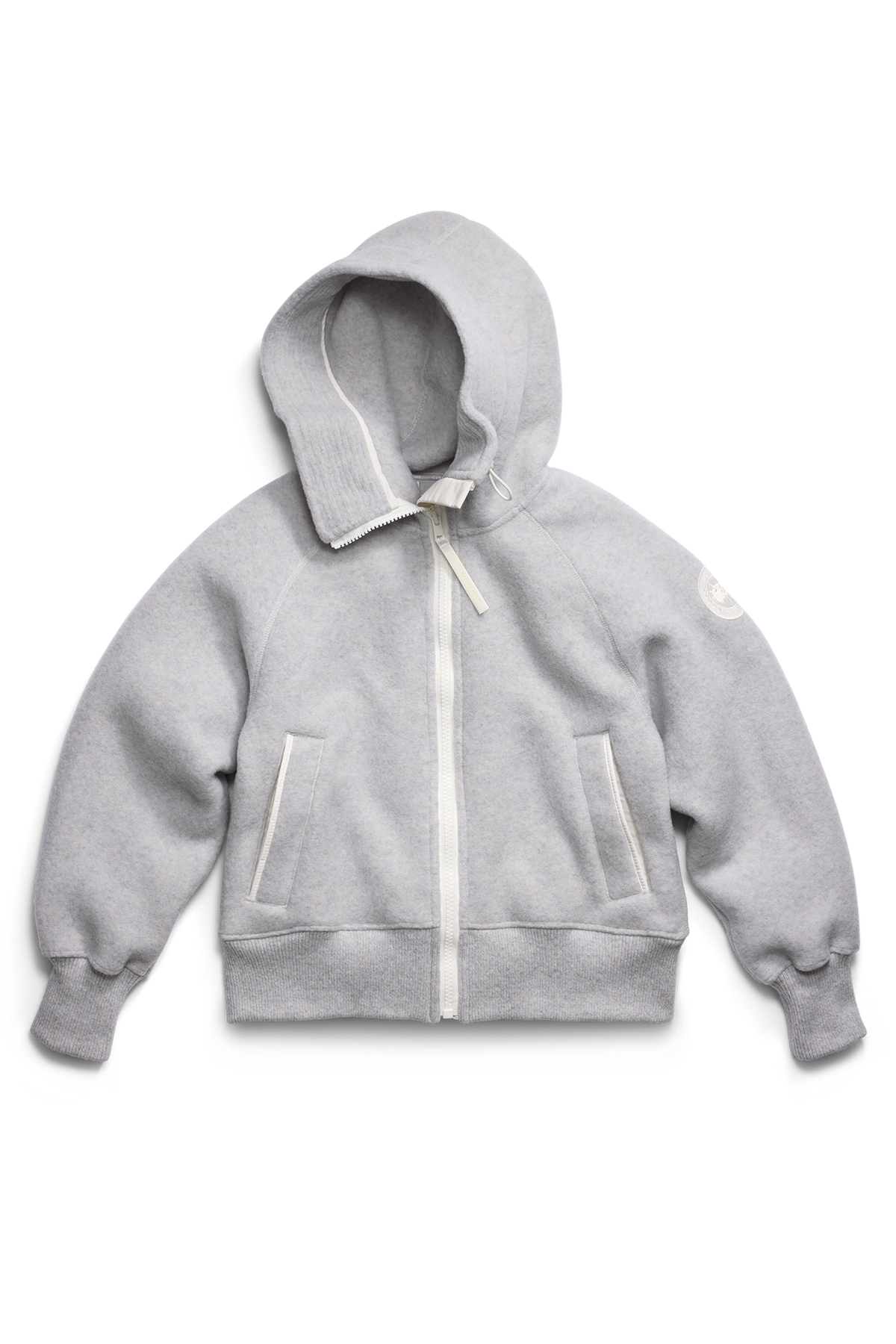 Chilliwack Fleece Bomber White Disc