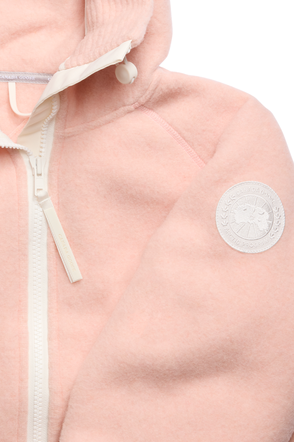 Chilliwack Fleece Bomber White Disc