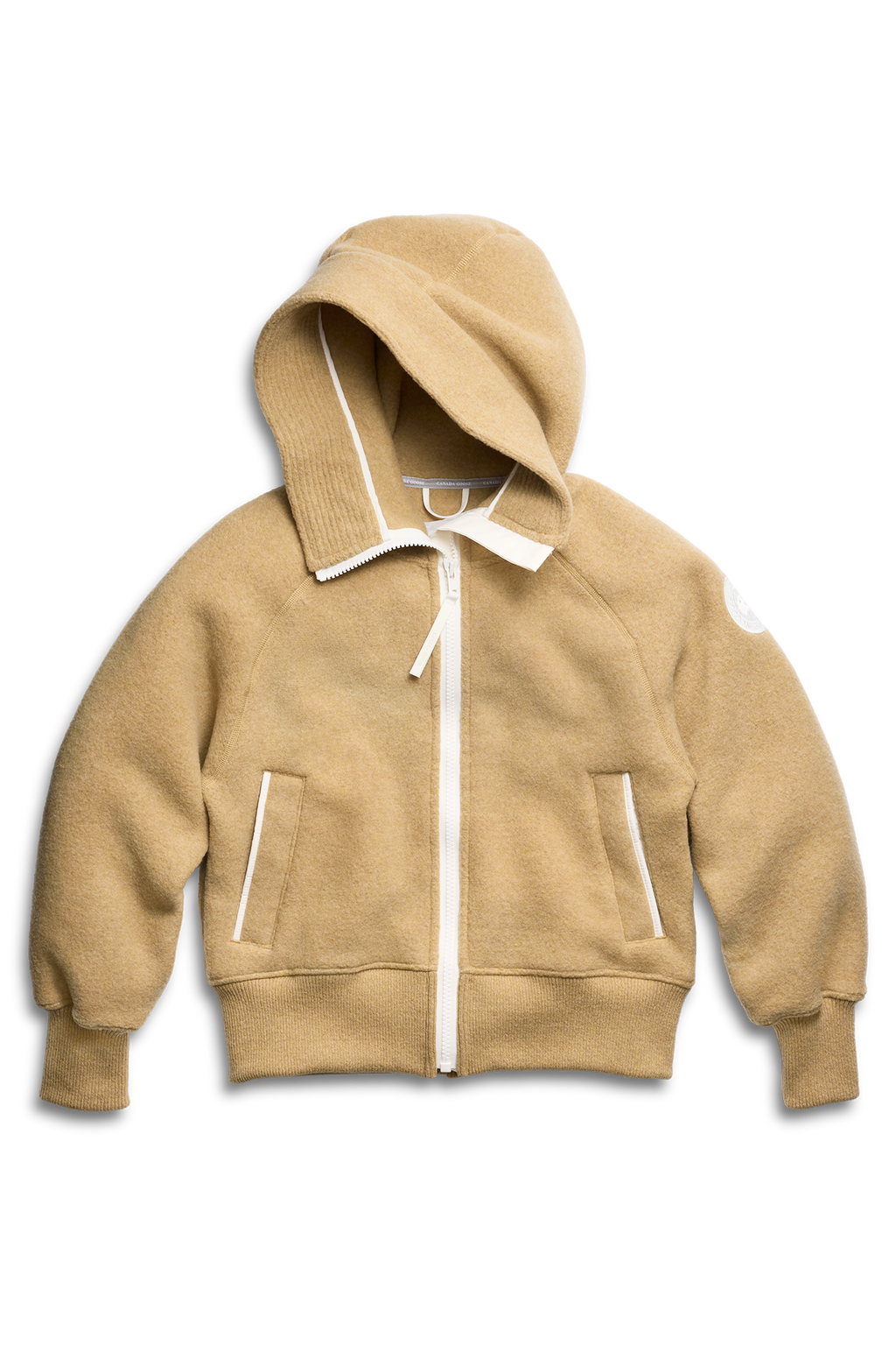 Chilliwack Fleece Bomber White Disc