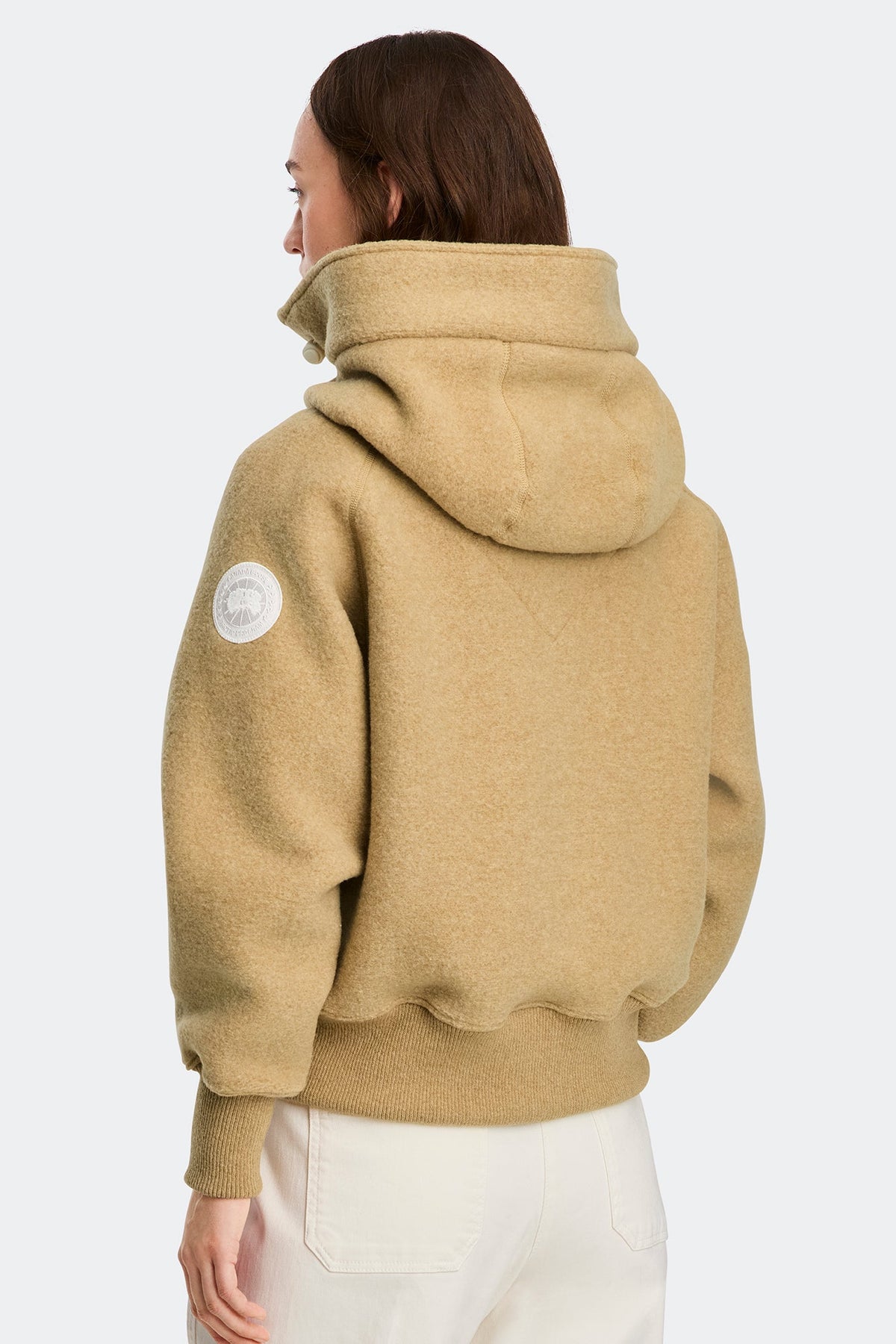 Chilliwack Fleece Bomber White Disc