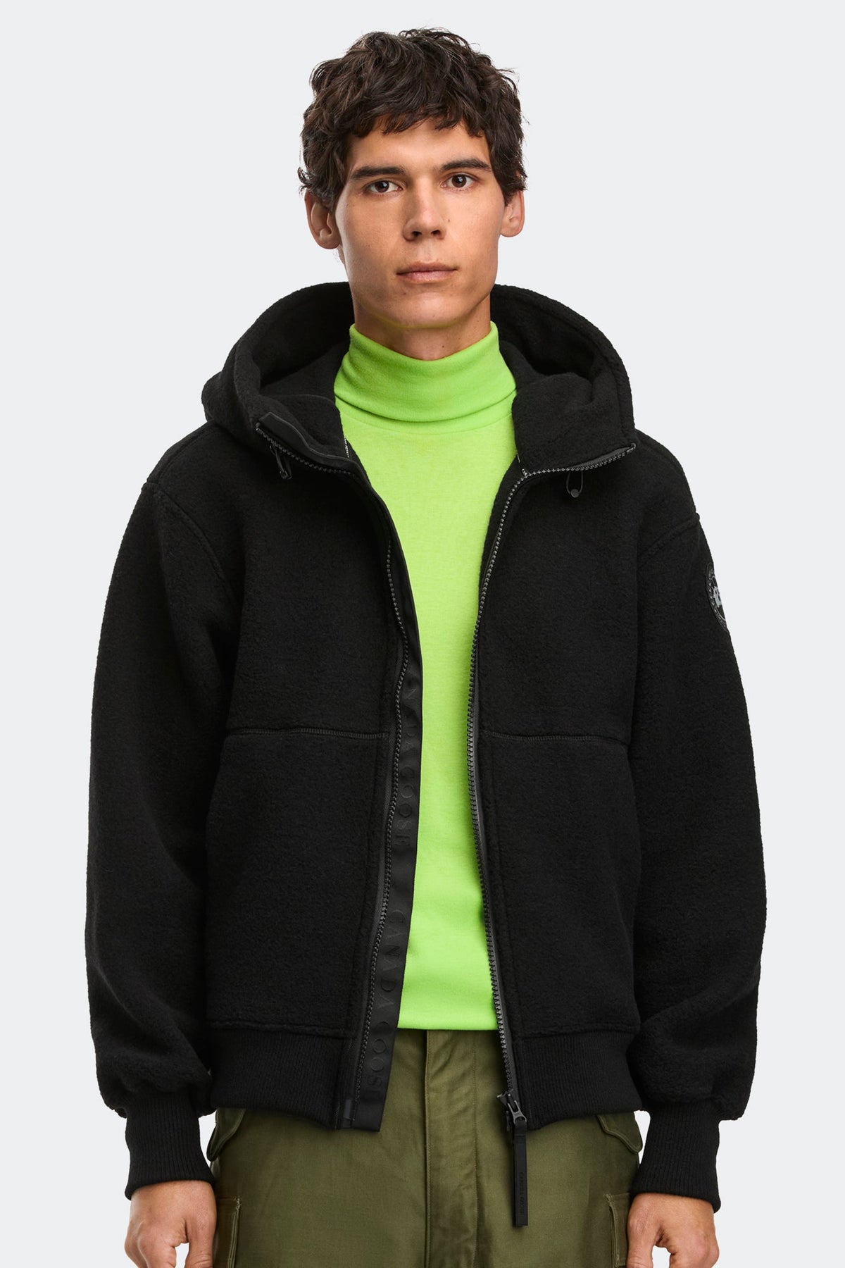 Chilliwack Fleece Bomber Black Disc
