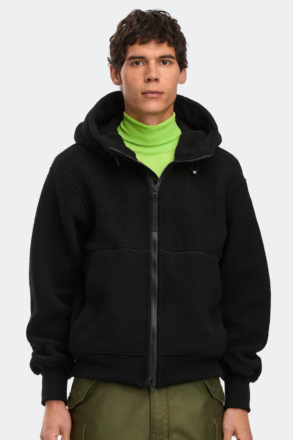 Chilliwack Fleece Bomber Black Disc