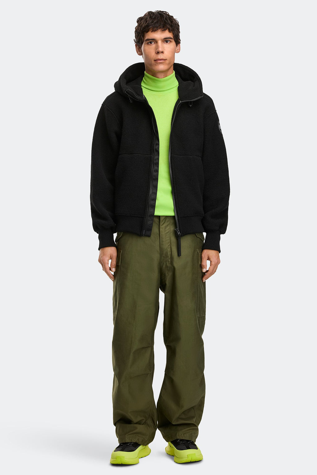 Chilliwack Fleece Bomber Black Disc