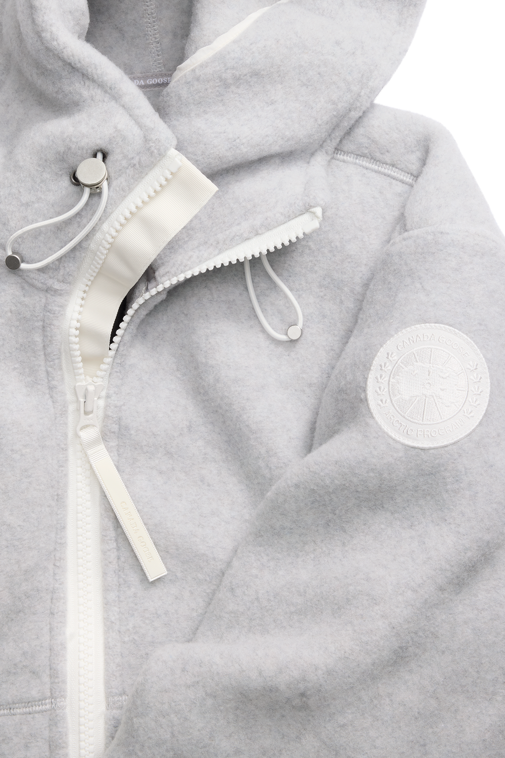 Chilliwack Fleece Bomber White Disc
