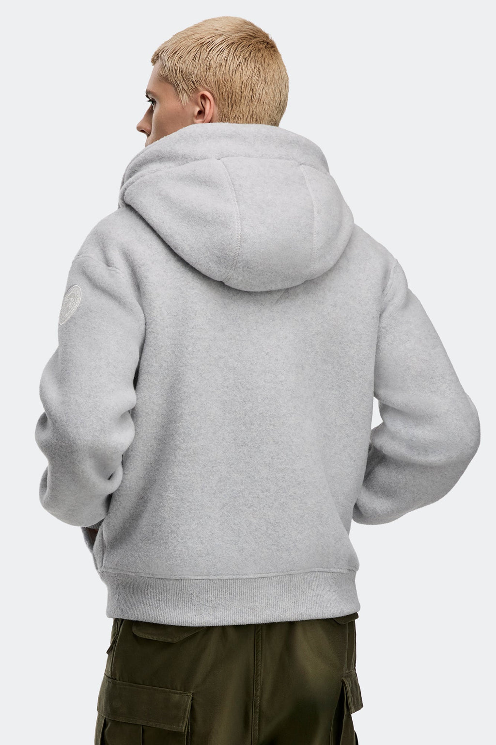 Chilliwack Fleece Bomber White Disc