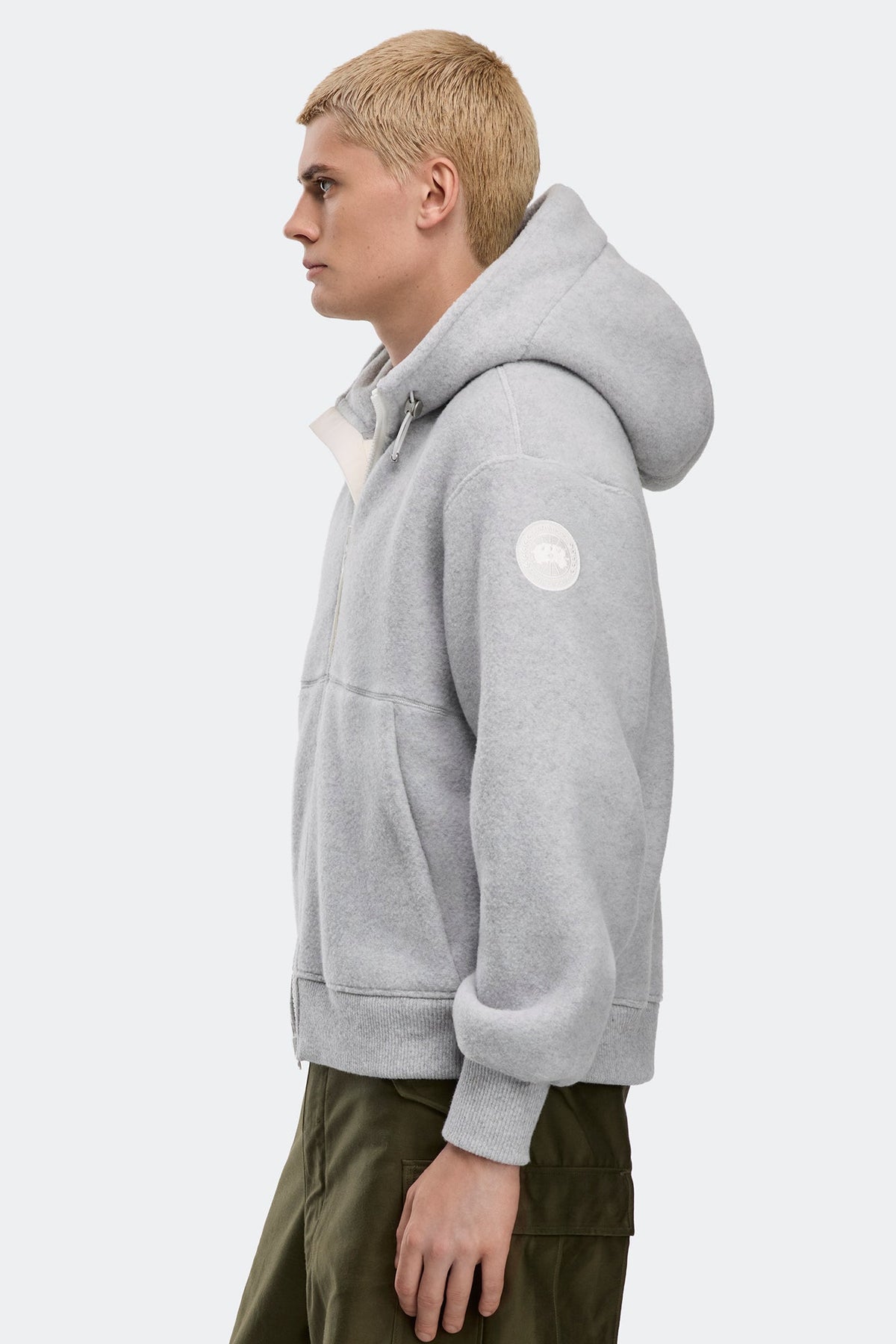 Chilliwack Fleece Bomber White Disc