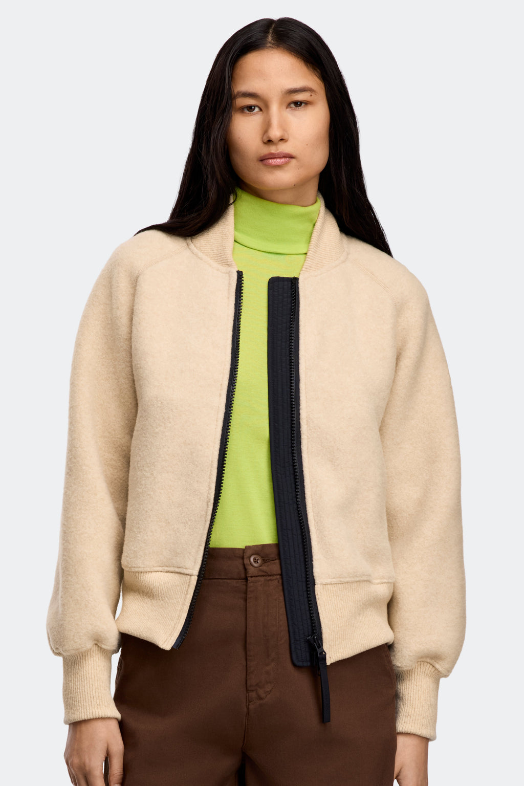 Sierra Fleece Bomber Black Disc