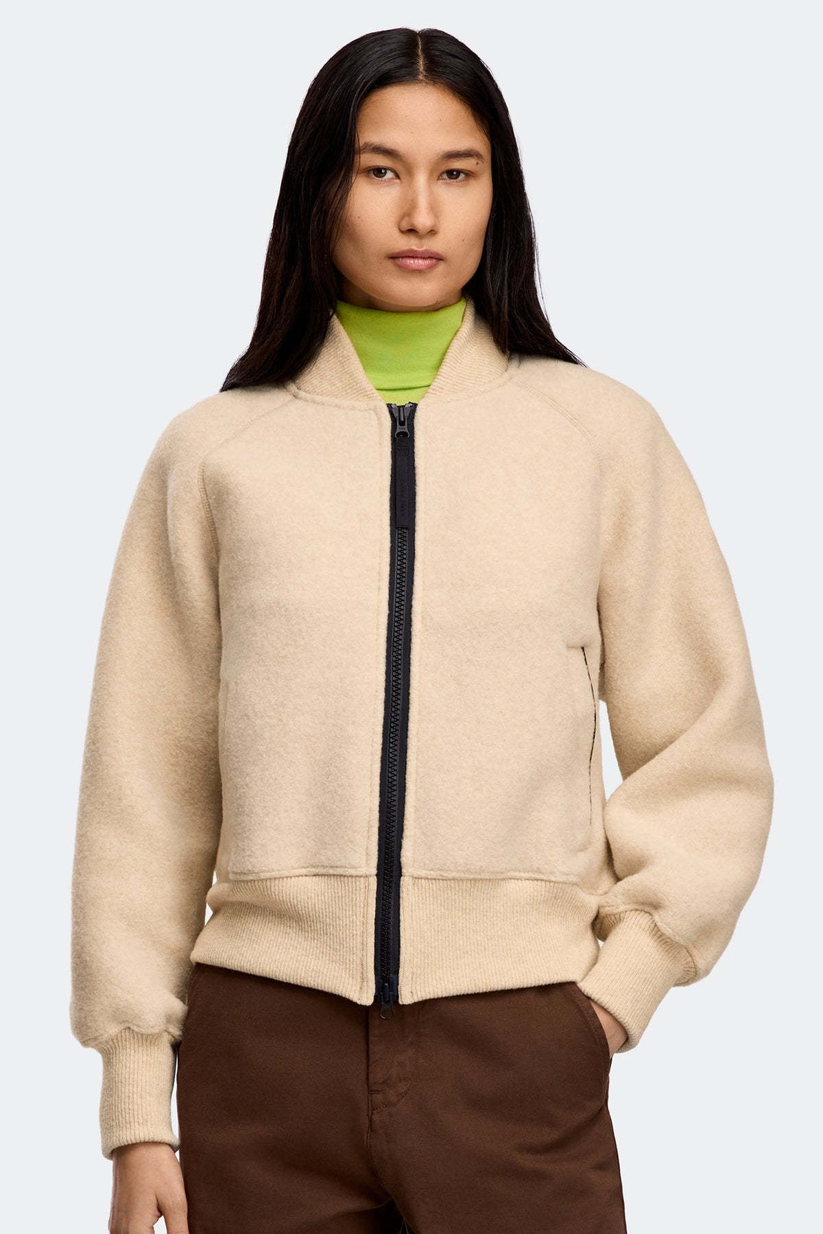 Sierra Fleece Bomber Black Disc