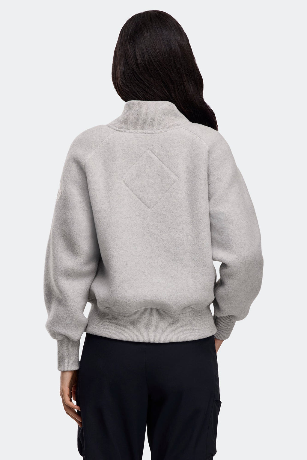 Sierra Fleece Bomber White Disc