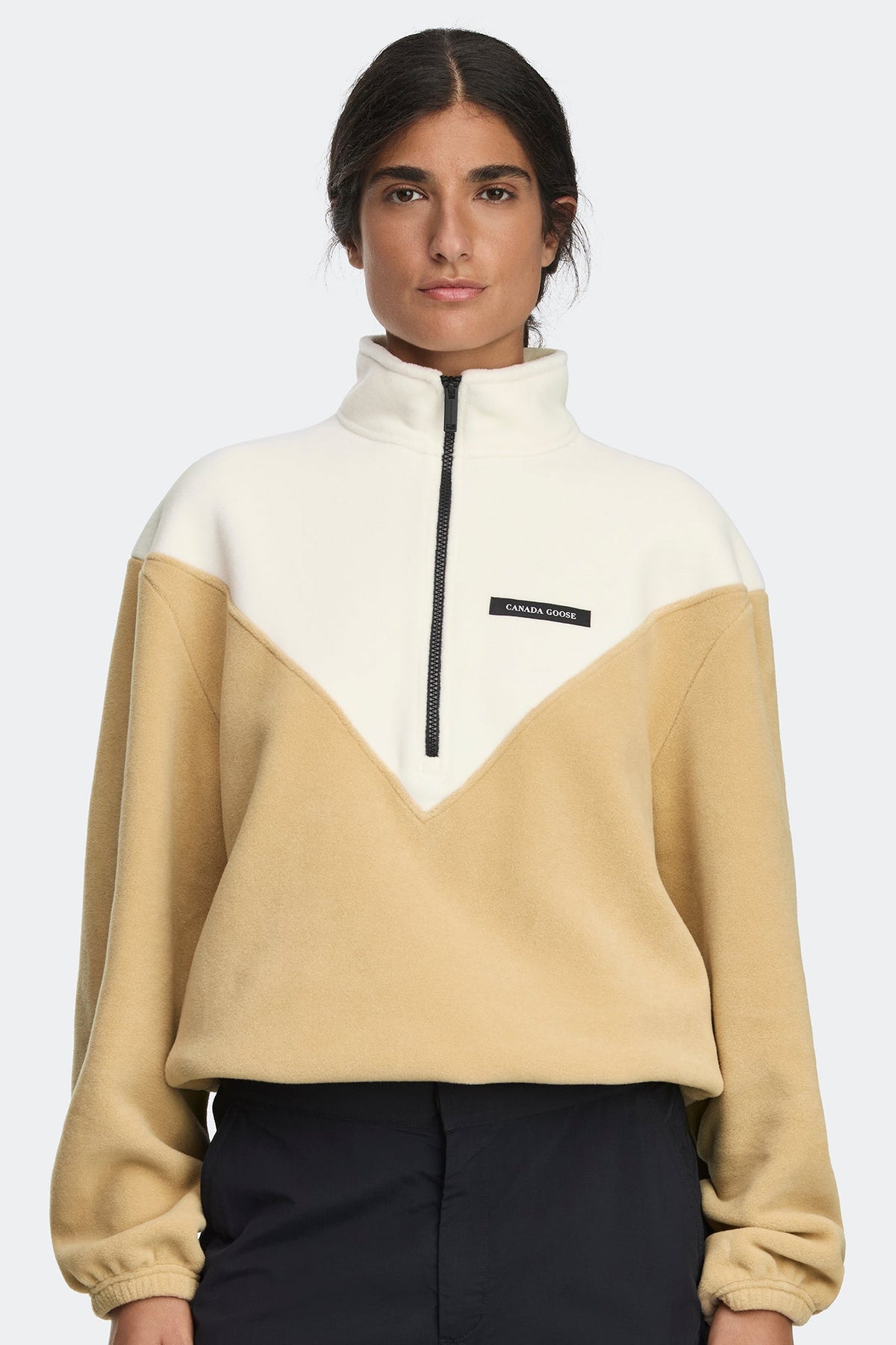 Tayen Colour Block Fleece Quarter Zip