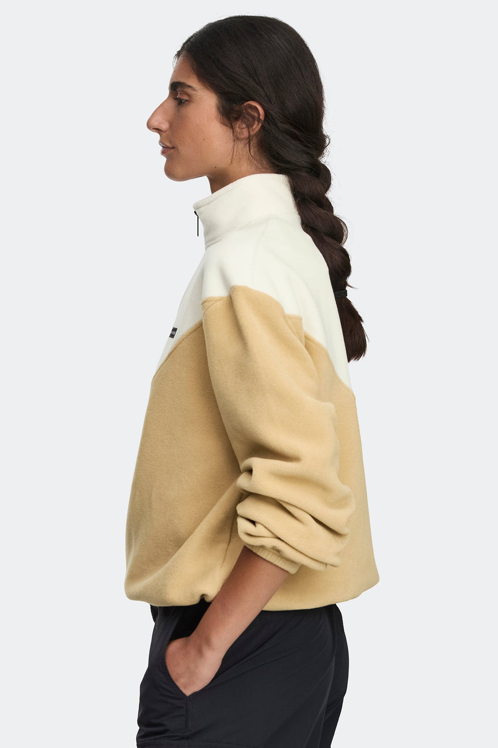 Tayen Colour Block Fleece Quarter Zip