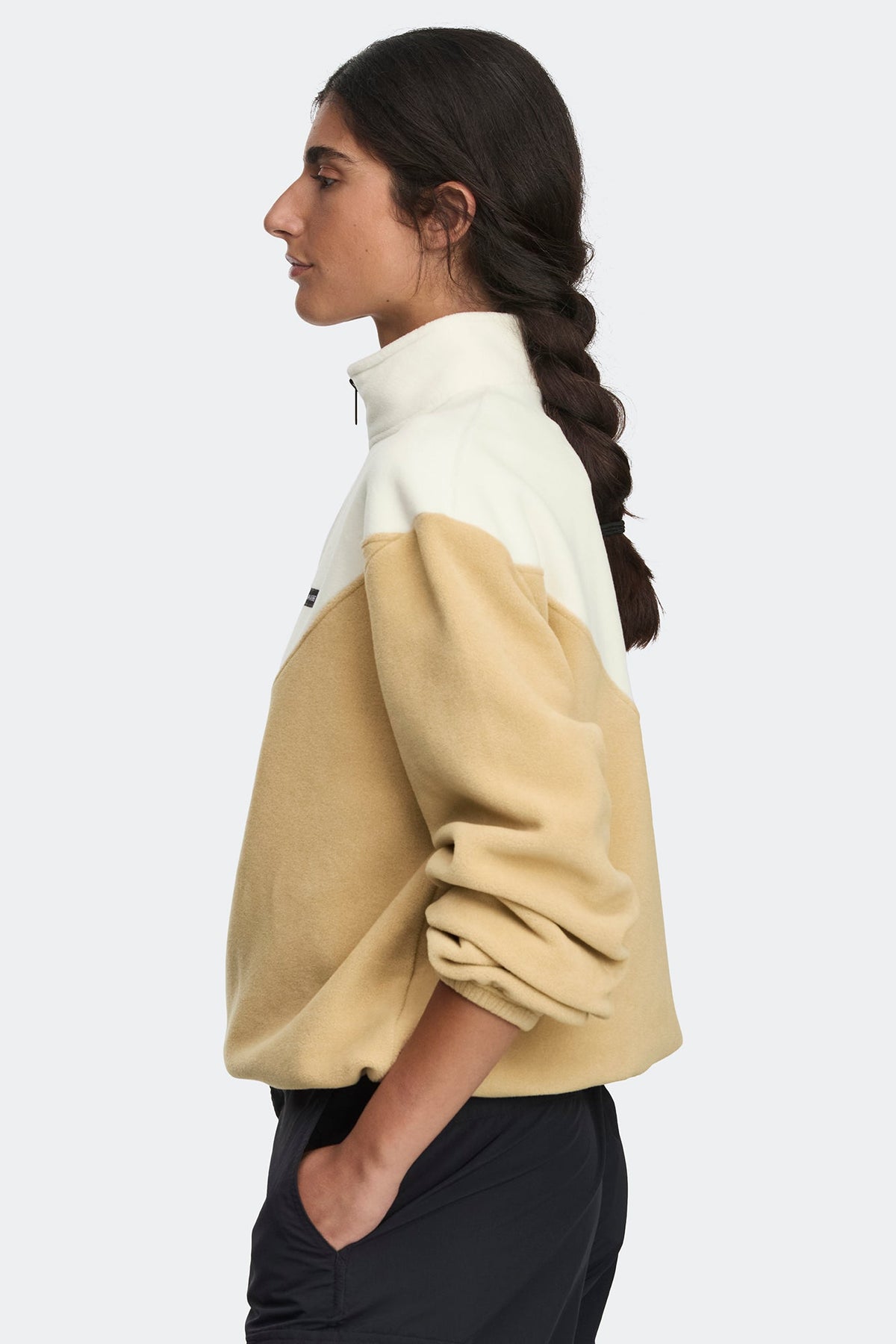 Tayen Colour Block Fleece Quarter Zip