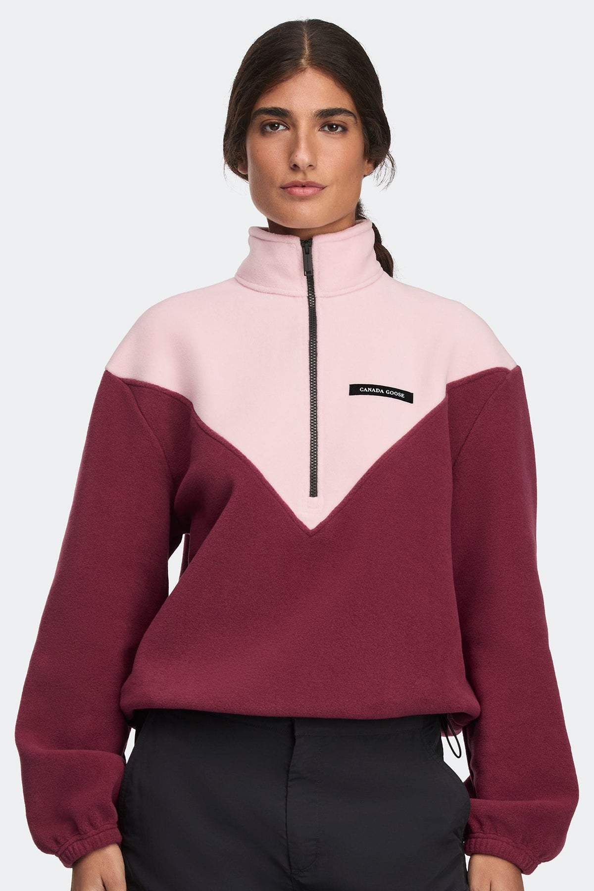 Tayen Colour Block Fleece Quarter Zip