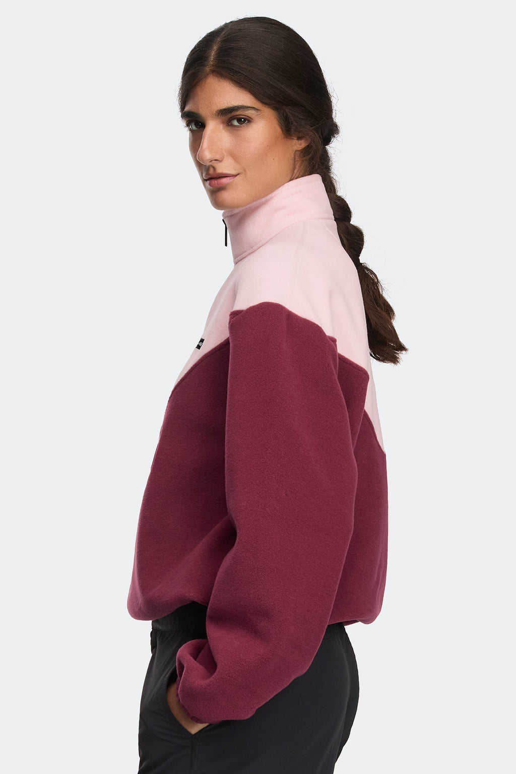 Tayen Colour Block Fleece Quarter Zip