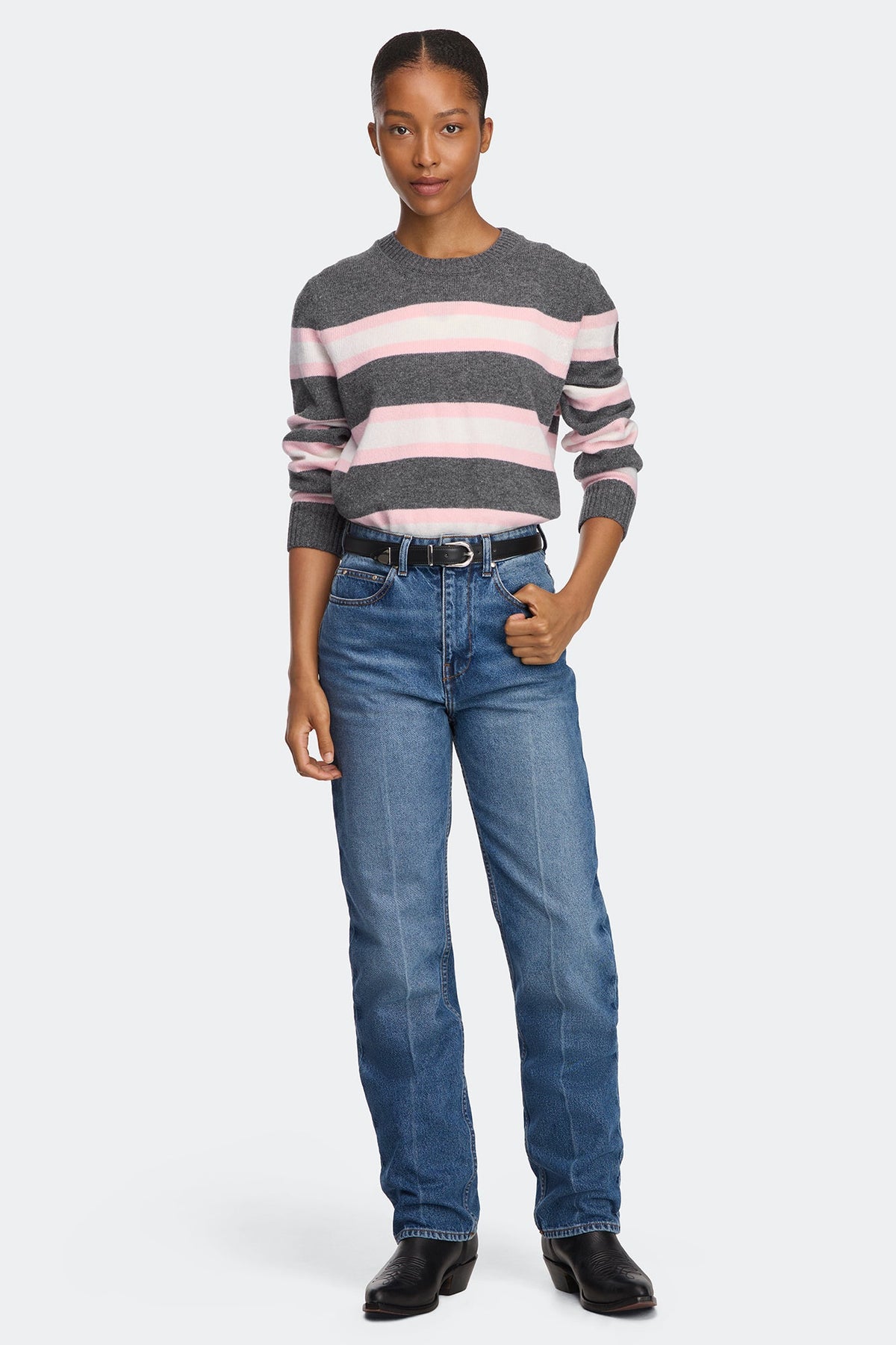 Joffre Striped Knit Crew