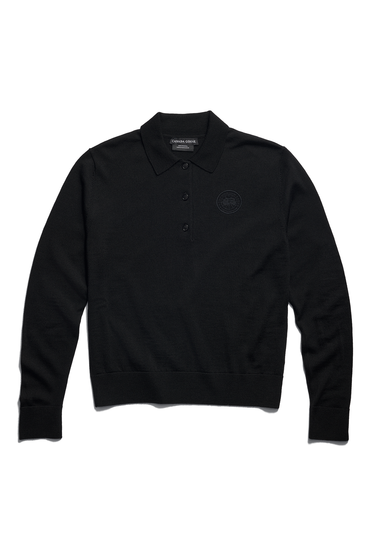 Melrose Knit Long Sleeve Polo