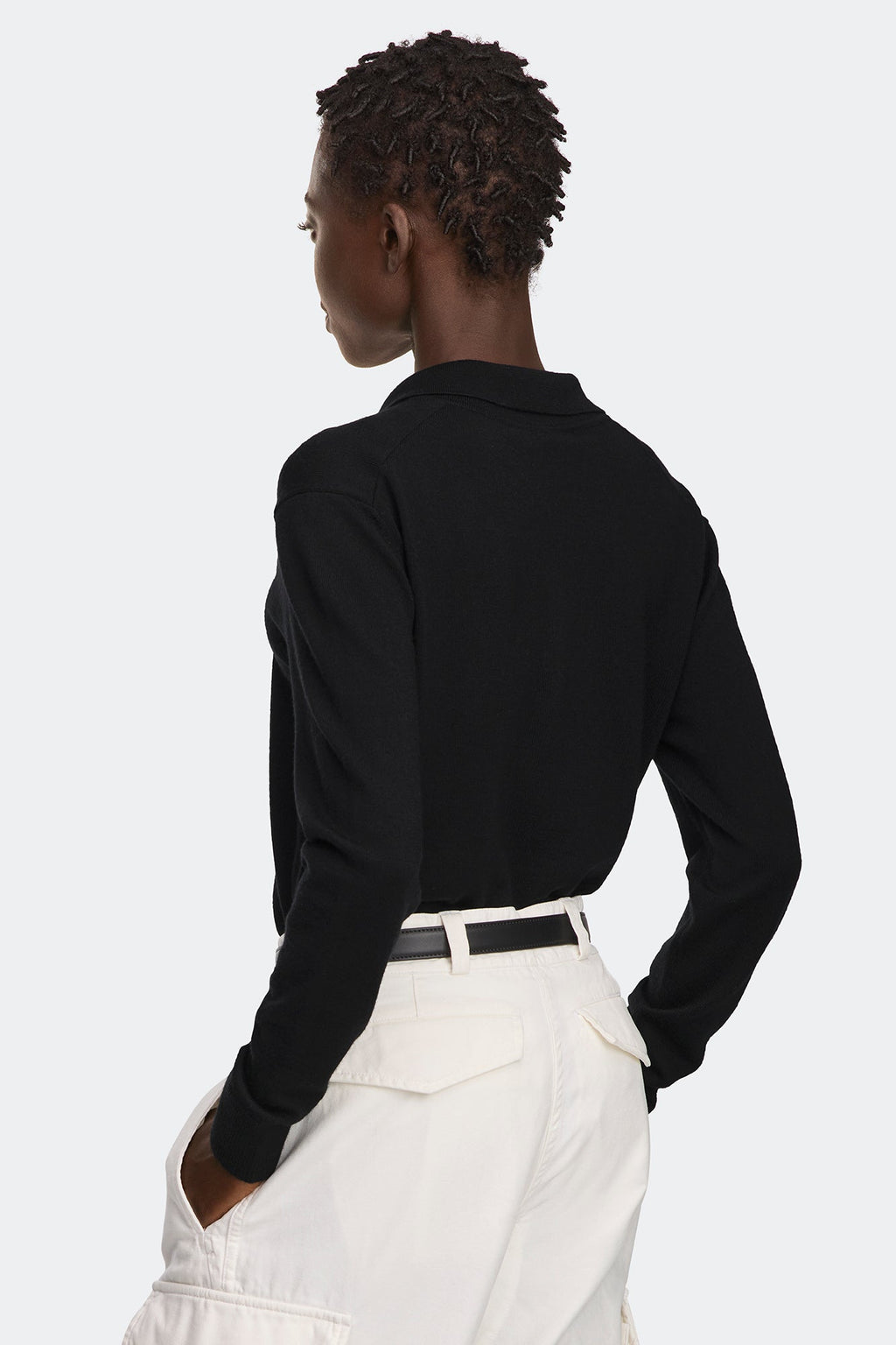 Melrose Knit Long Sleeve Polo