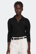 Melrose Knit Long Sleeve Polo