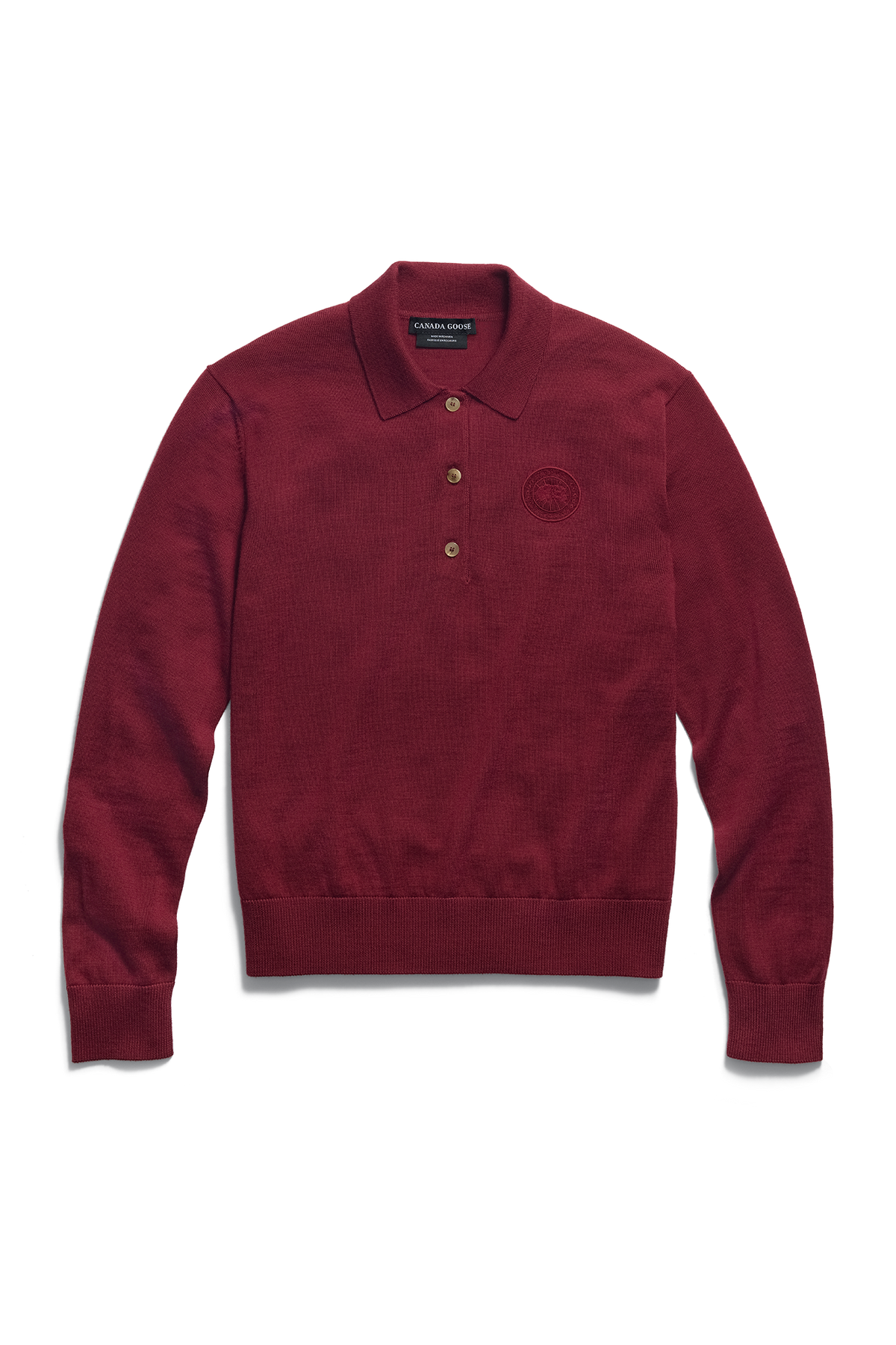 Melrose Knit Long Sleeve Polo