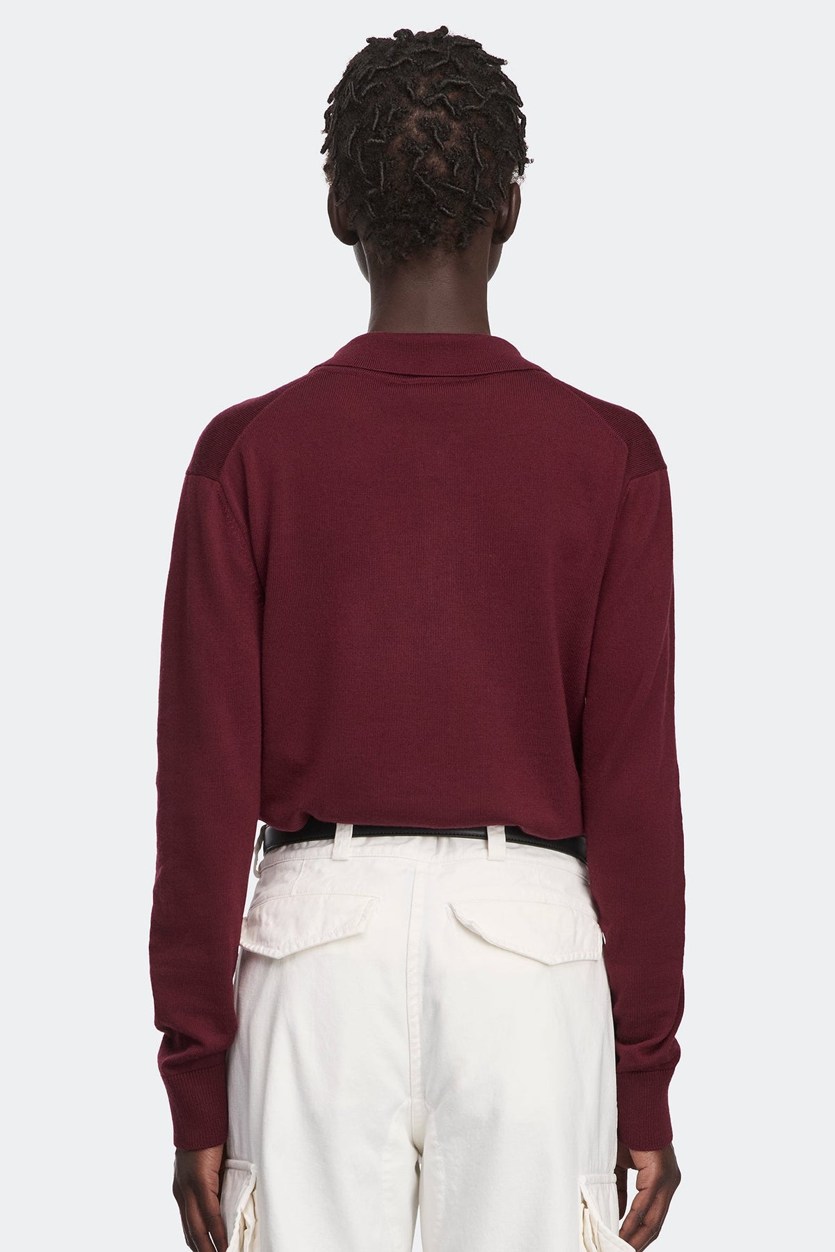 Melrose Knit Long Sleeve Polo