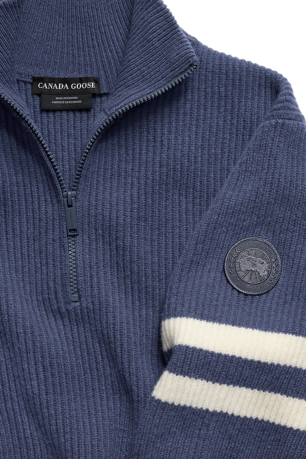 Mckinney Striped Knit Quarter Zip