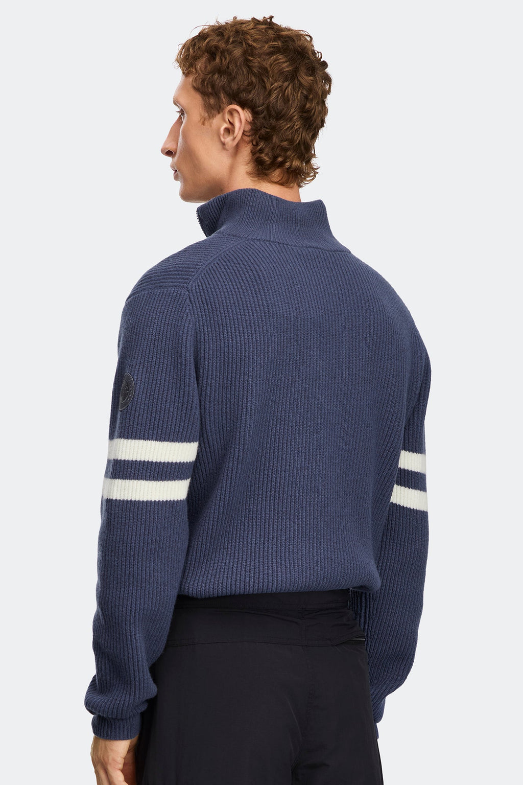 Mckinney Striped Knit Quarter Zip