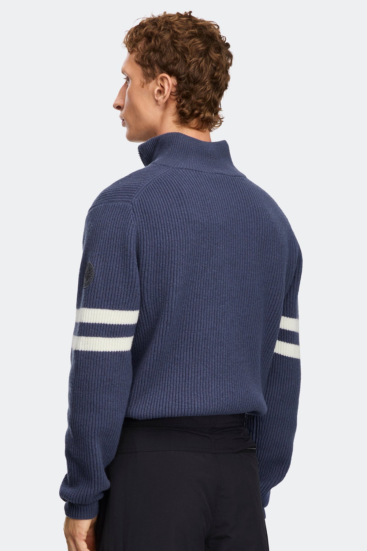 Mckinney Striped Knit Quarter Zip