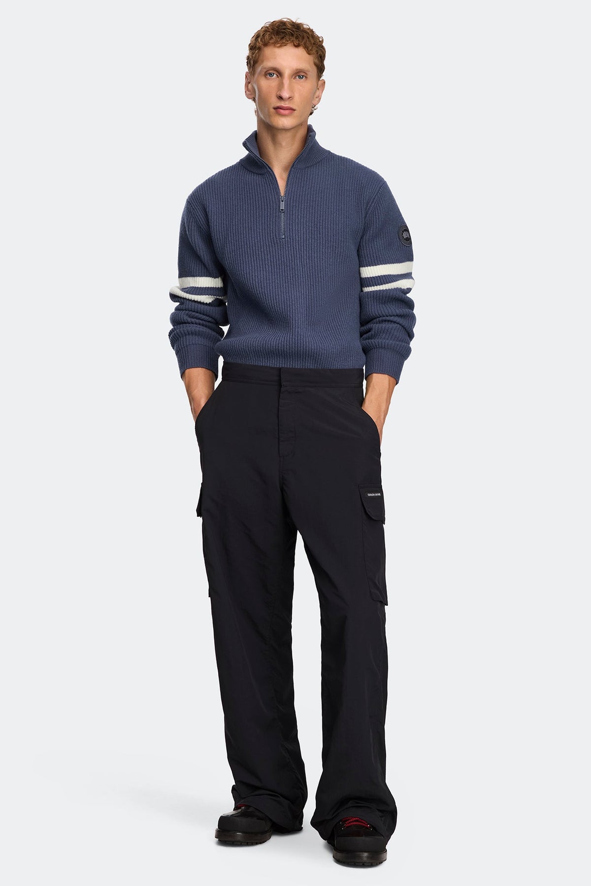 Mckinney Striped Knit Quarter Zip