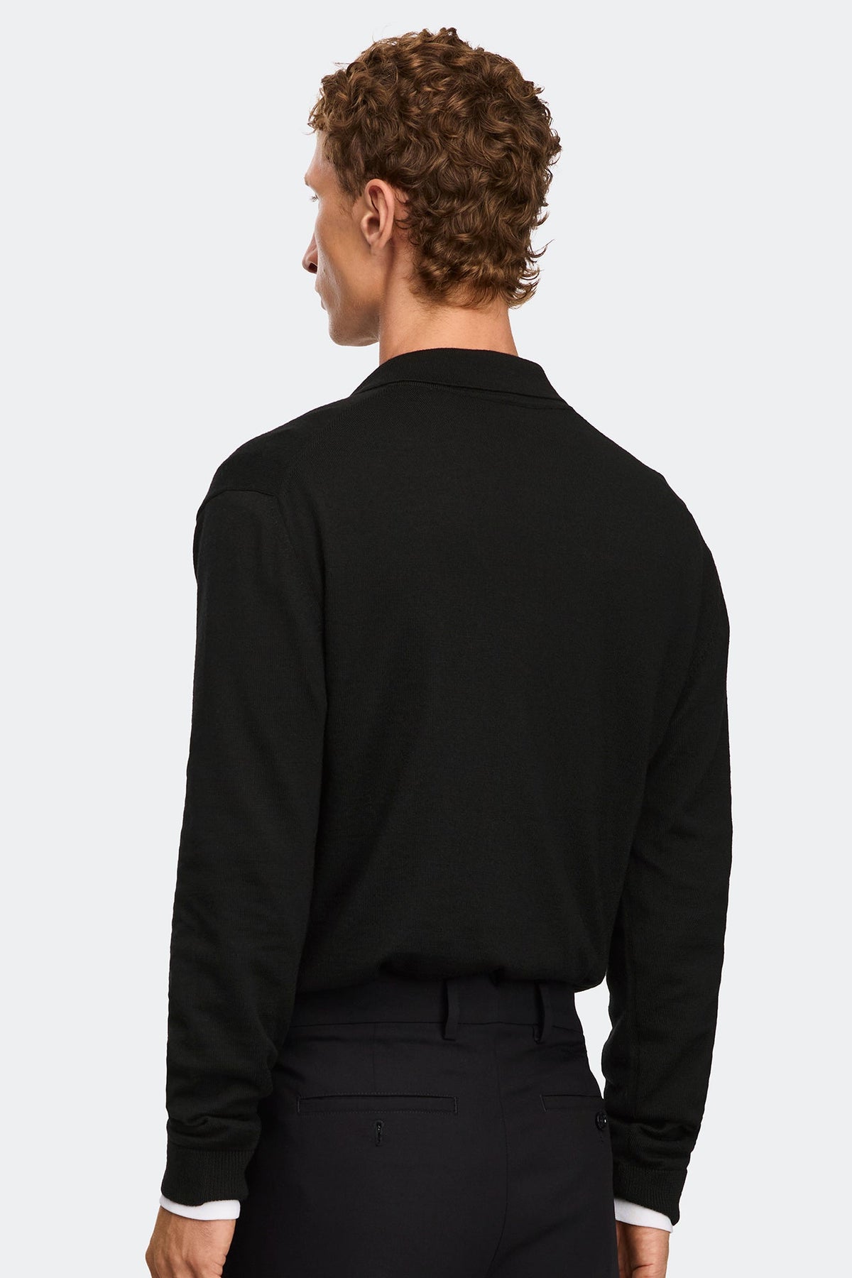 Petitot Knit Long Sleeve Polo